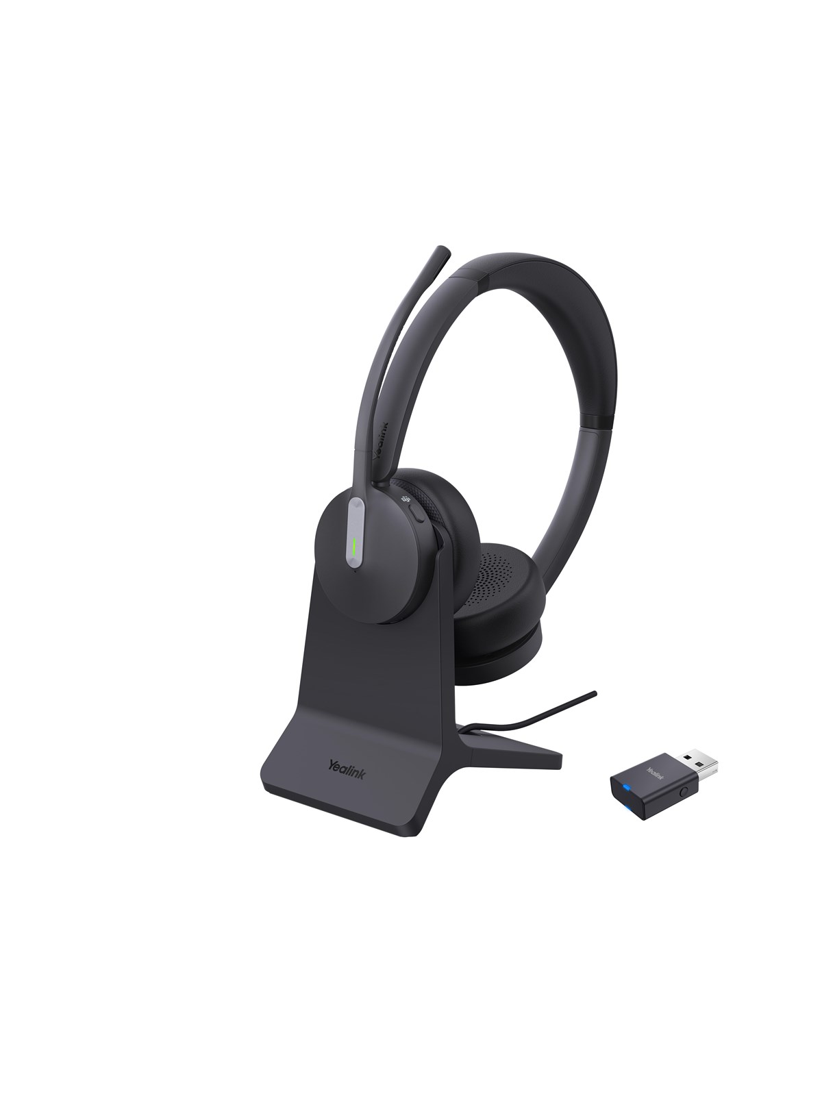 Yealink WH64 Hybrid Dual with Charging Stand Teams, Hovedtelefonerheadset2
