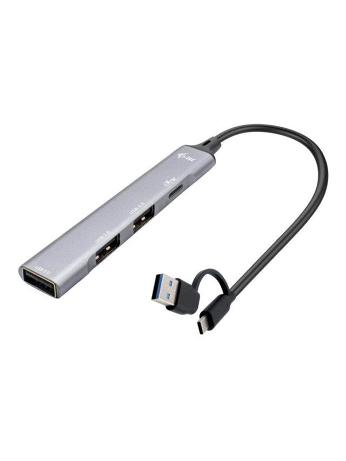 I-Tec Hub - USB-C/USB-A metal - 4-Port - USB 3.0 USB hub - 4 ports - Grå