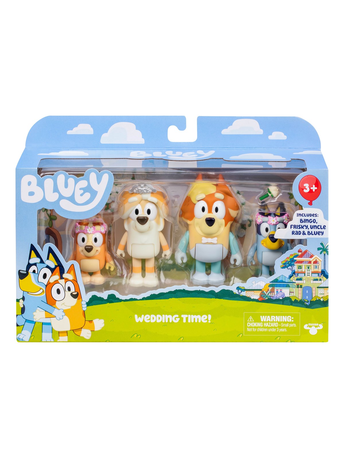 Bluey Figurer 4 pk. Bryllup, Legetøj