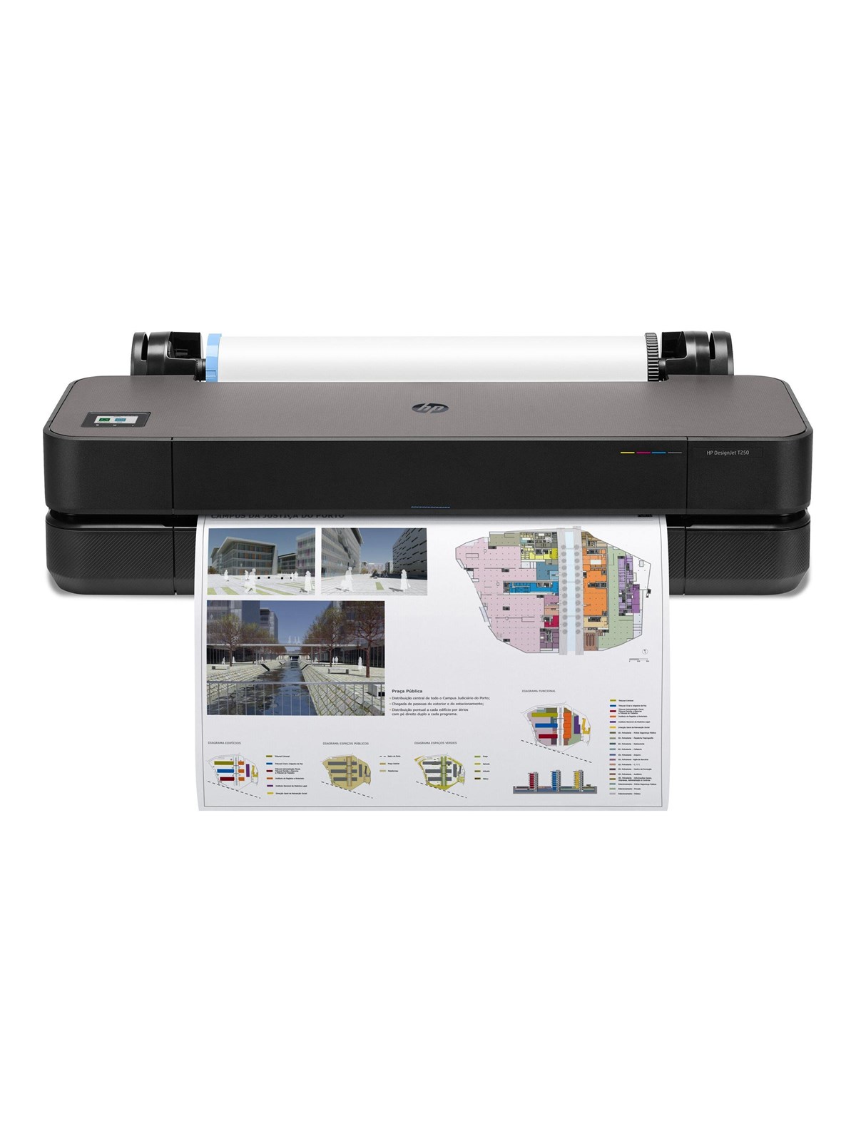 HP Storformatprinter - DesignJet T250 24-in Printer - 4-farvet