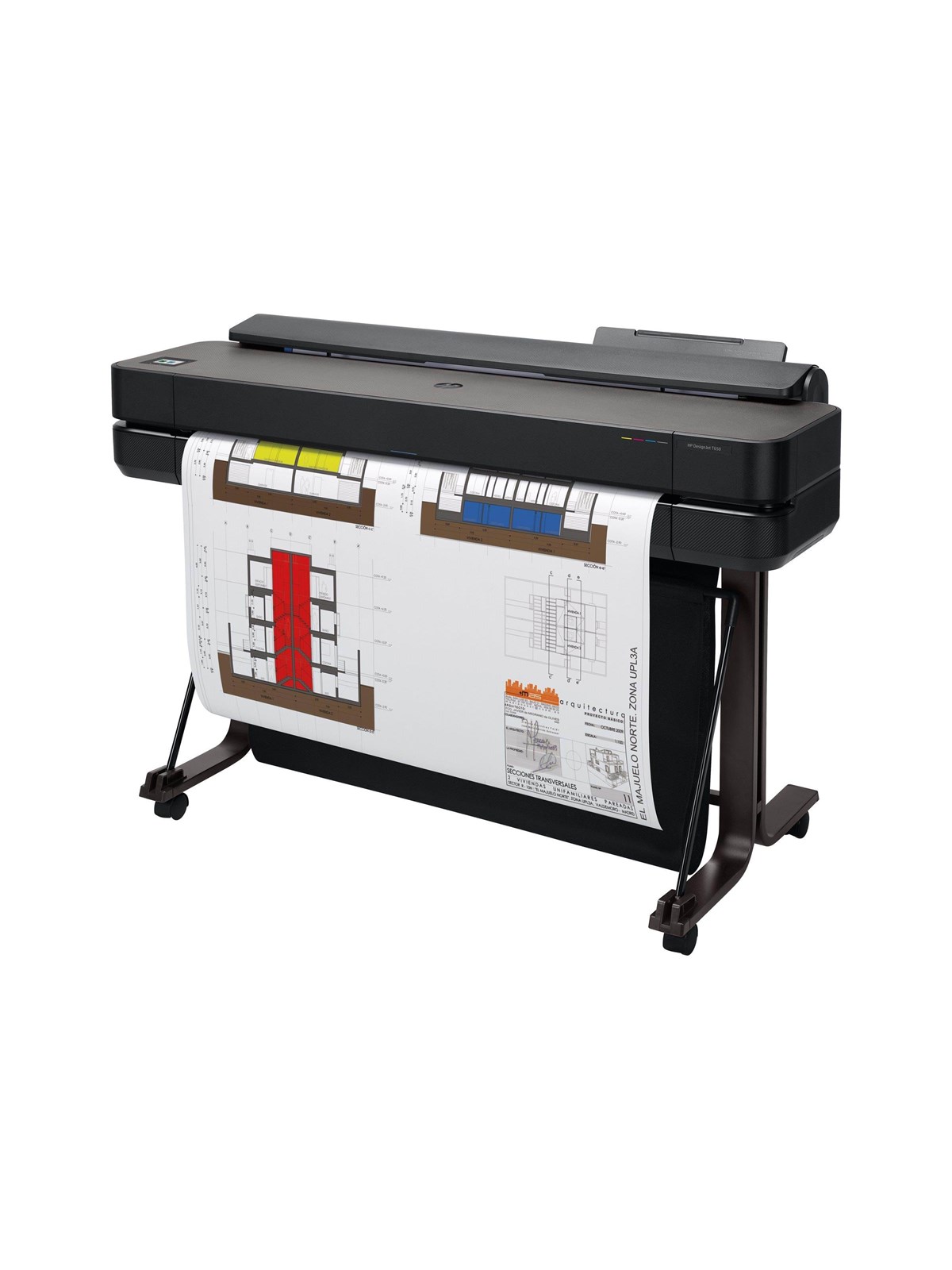 HP Storformatprinter - DesignJet T650 36-in Printer - 4-farvet