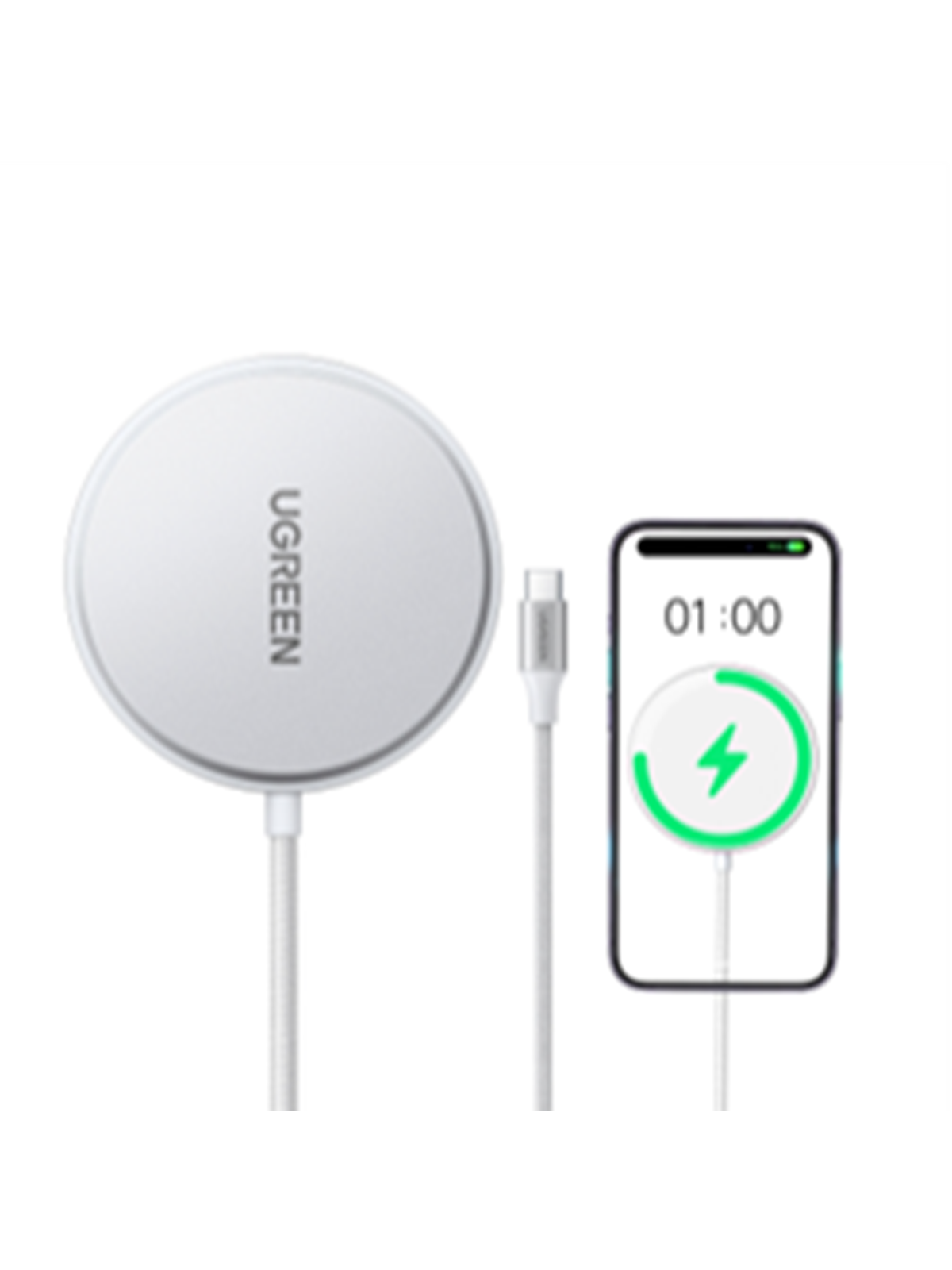 UGREEN Magnetic Wireless Charger, Mobil Oplader