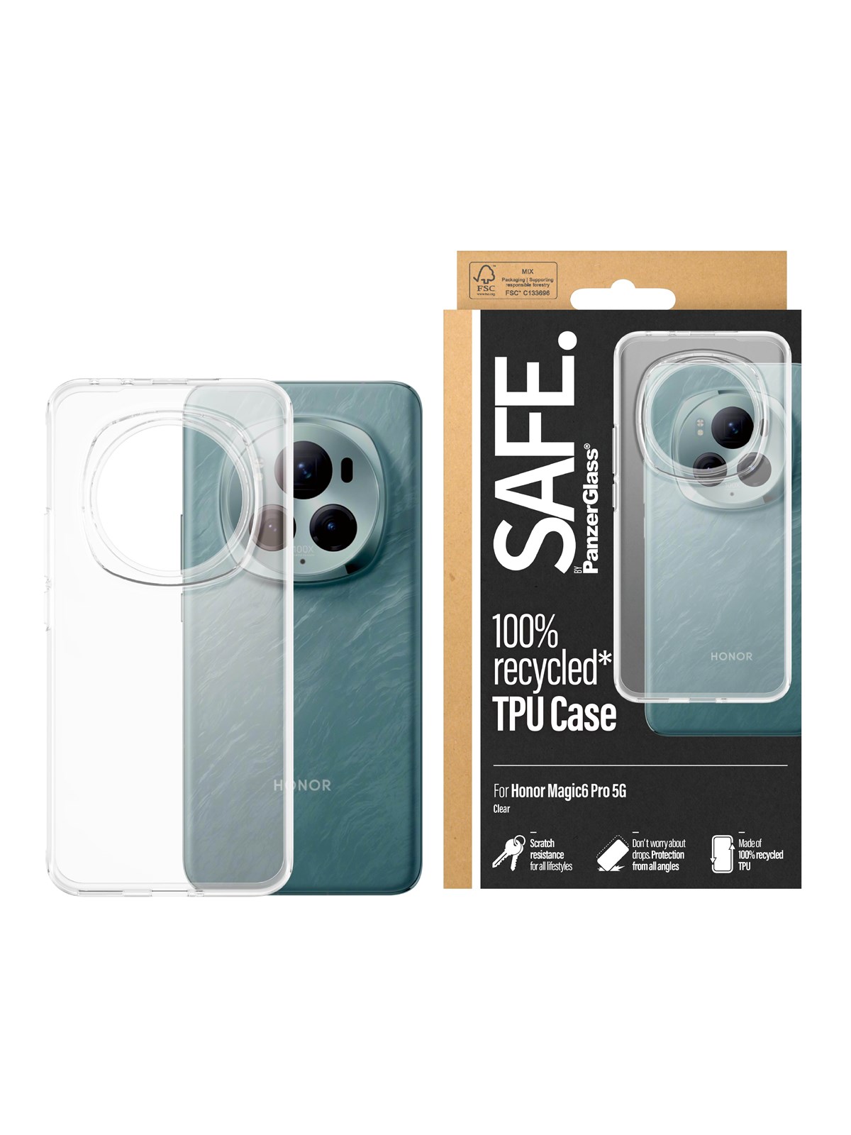 SAFE. by PanzerGlass TPU Case Honor Magic6 Pro 5G, Mobilcover