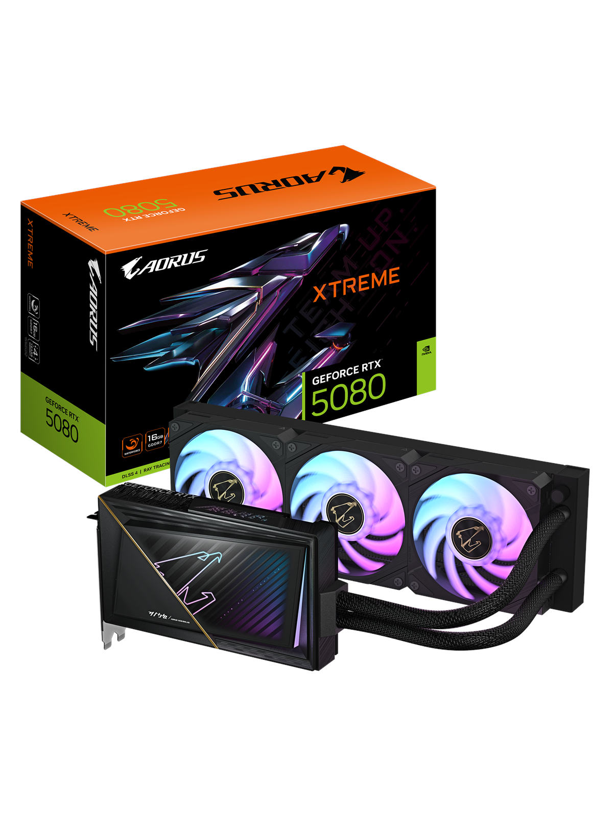 GIGABYTE GeForce RTX 5080 AORUS Xtreme WaterForce - 16GB GDDR7 RAM - Grafikkort