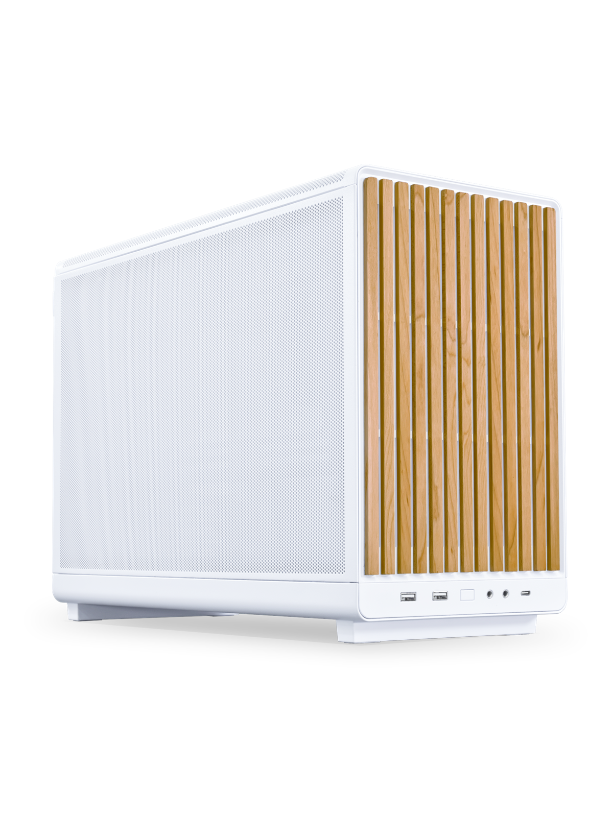 Lian Li Dan Case A3- mATX Wood edition - Kabinet - Minitower - Hvid, Kabinet