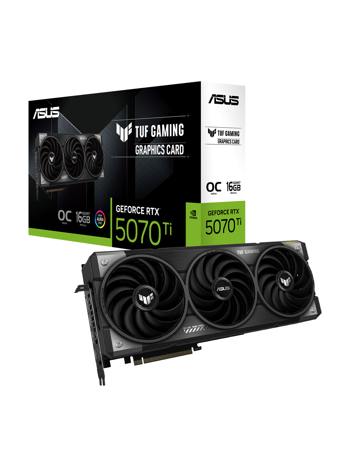ASUS GeForce RTX 5070 Ti TUF OC - 16GB GDDR7 RAM - Grafikkort, Grafikkort