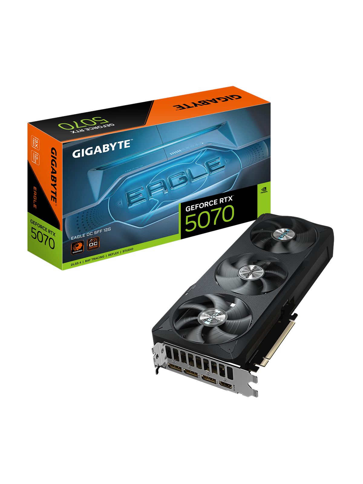 GIGABYTE GeForce RTX 5070 EAGLE OC - 12GB GDDR7 RAM - Grafikkort, Grafikkort