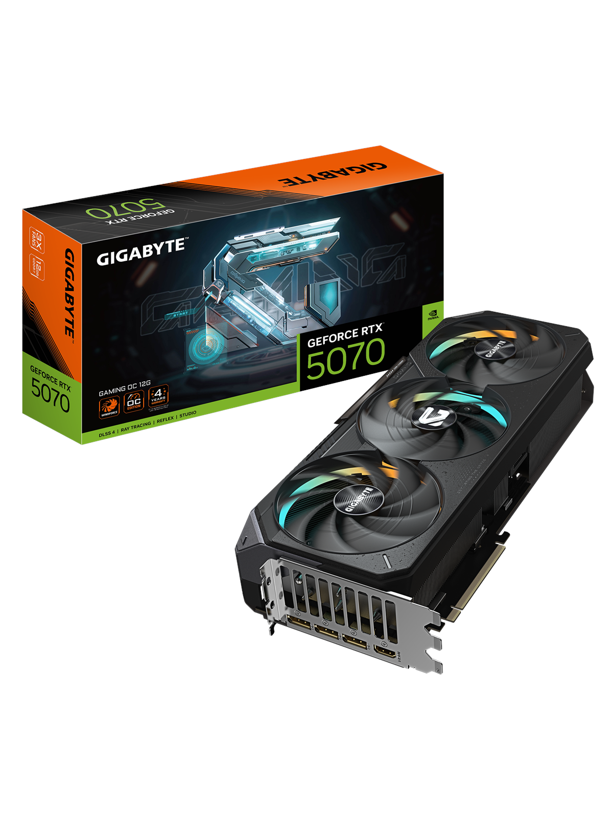 GIGABYTE GeForce RTX 5070 Ti GAMING OC - 16GB GDDR7 RAM - Grafikkort, Grafikkort