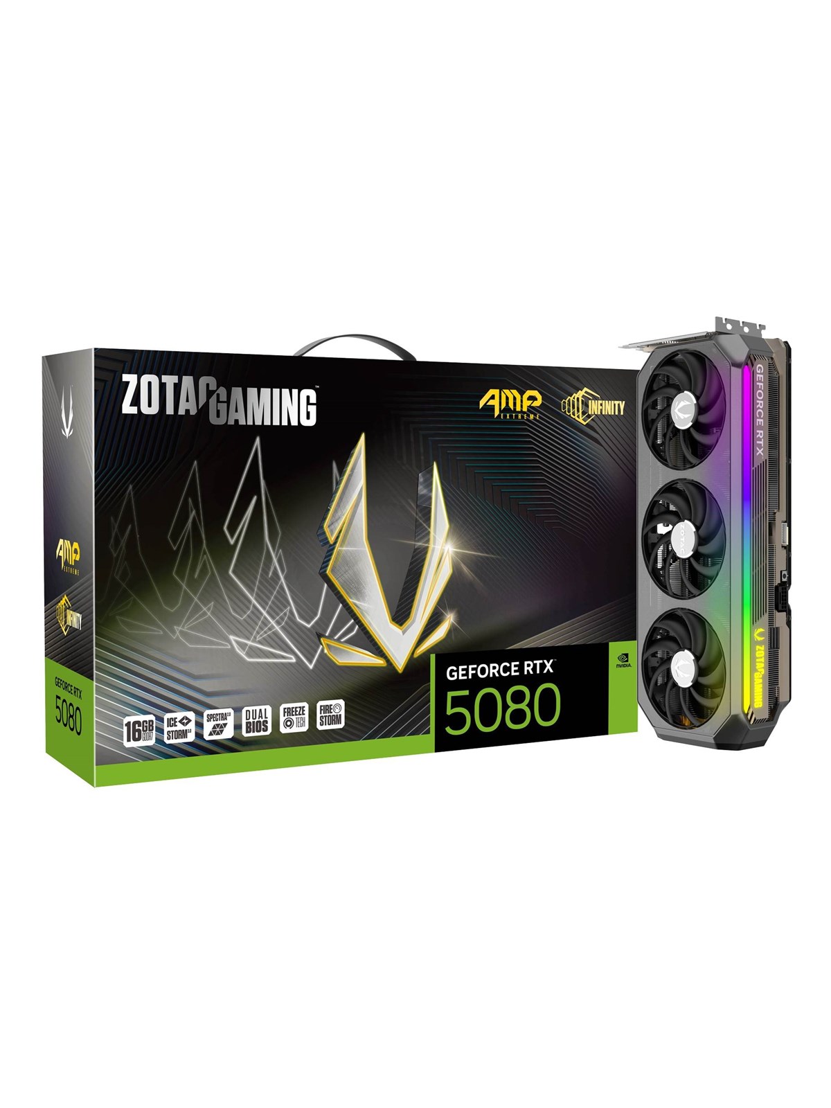 ZOTAC GeForce RTX 5080 AMP Extreme Infinity - 16GB GDDR7 RAM - Grafikkort