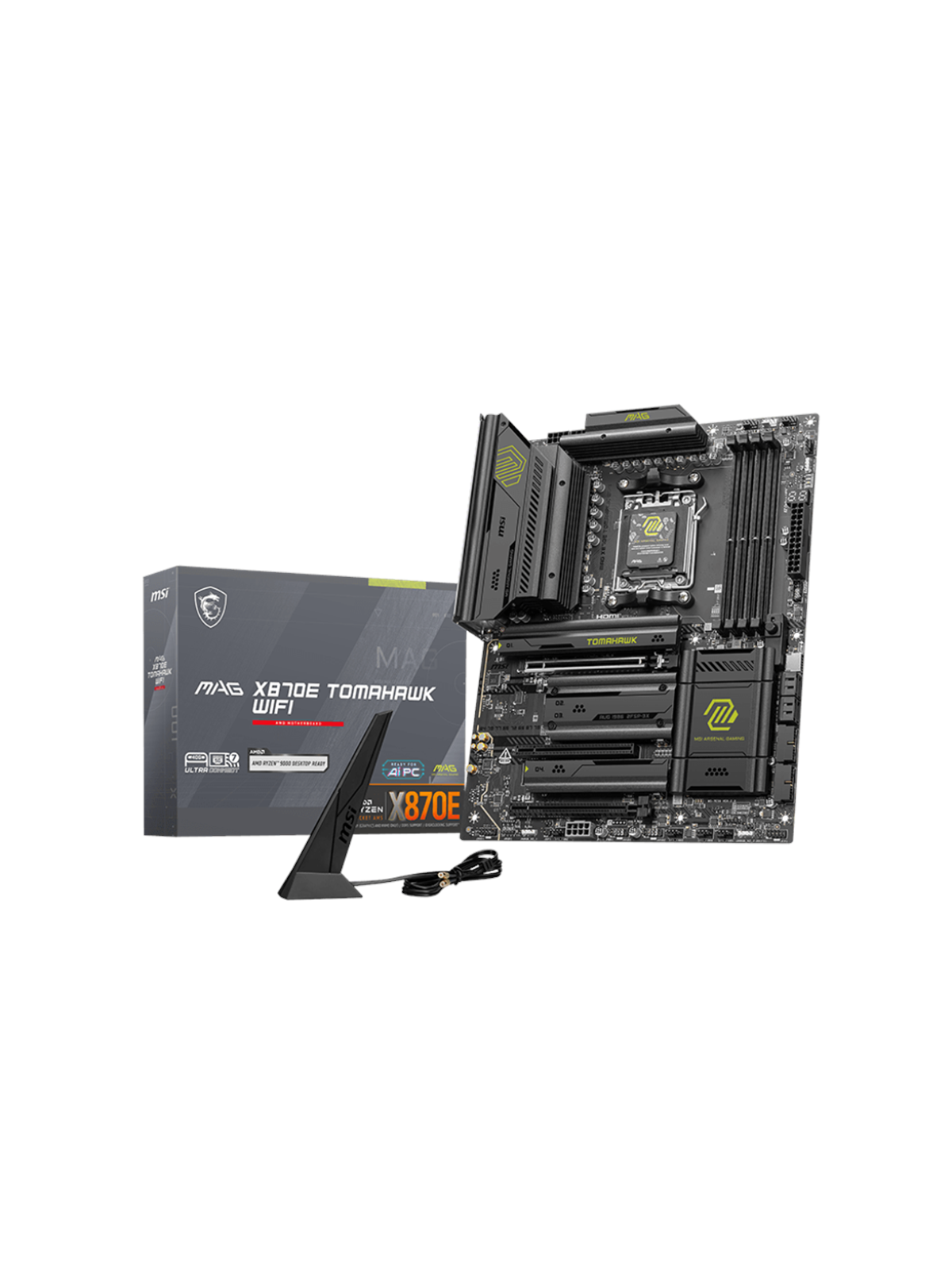 MSI MAG X870E TOMAHAWK WIFI Bundkort - AMD X870E - AMD AM5 socket - DDR5 RAM - ATX