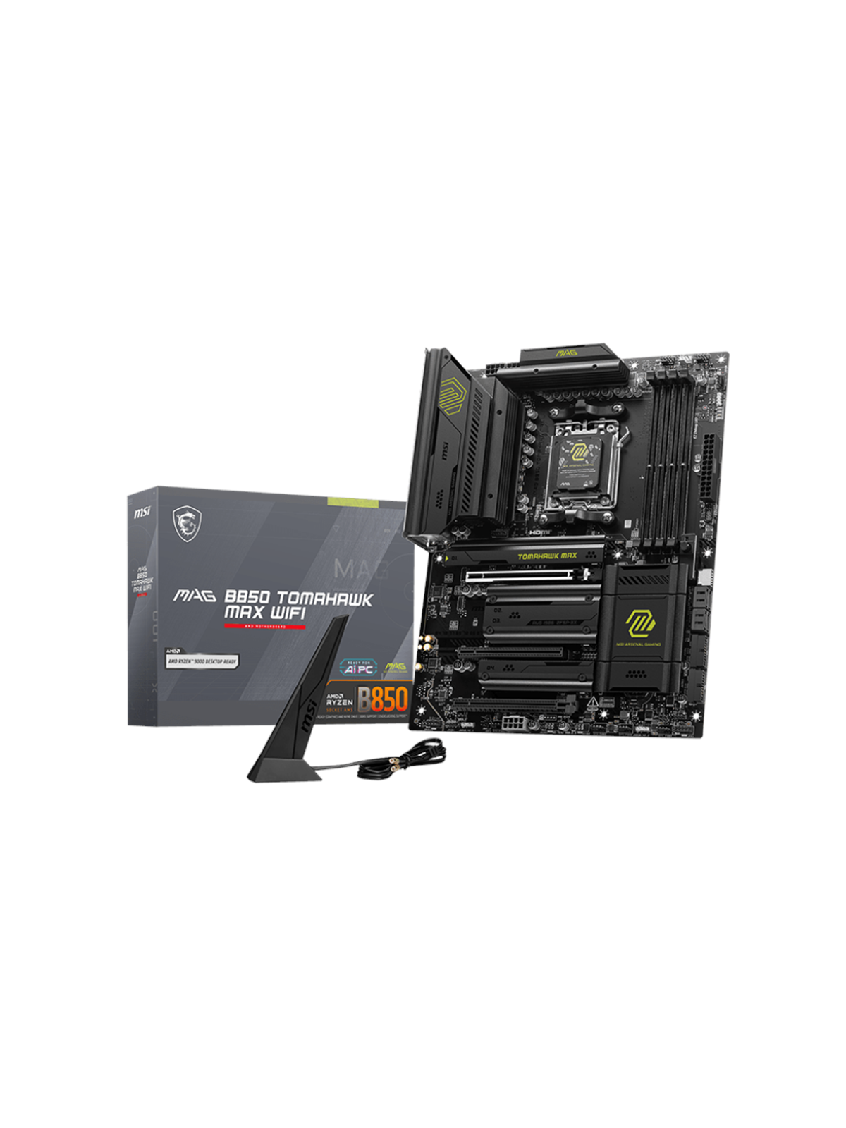 MSI MAG B850 TOMAHAWK MAX WIFI Bundkort - AMD B850 - AMD AM5 socket - DDR5 RAM - ATX
