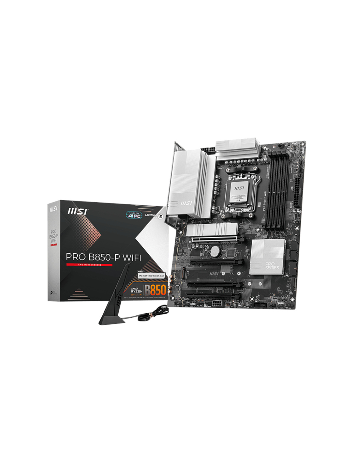 MSI PRO B850-P WIFI Bundkort - AMD B850 - AMD AM5 socket - DDR5 RAM - ATX