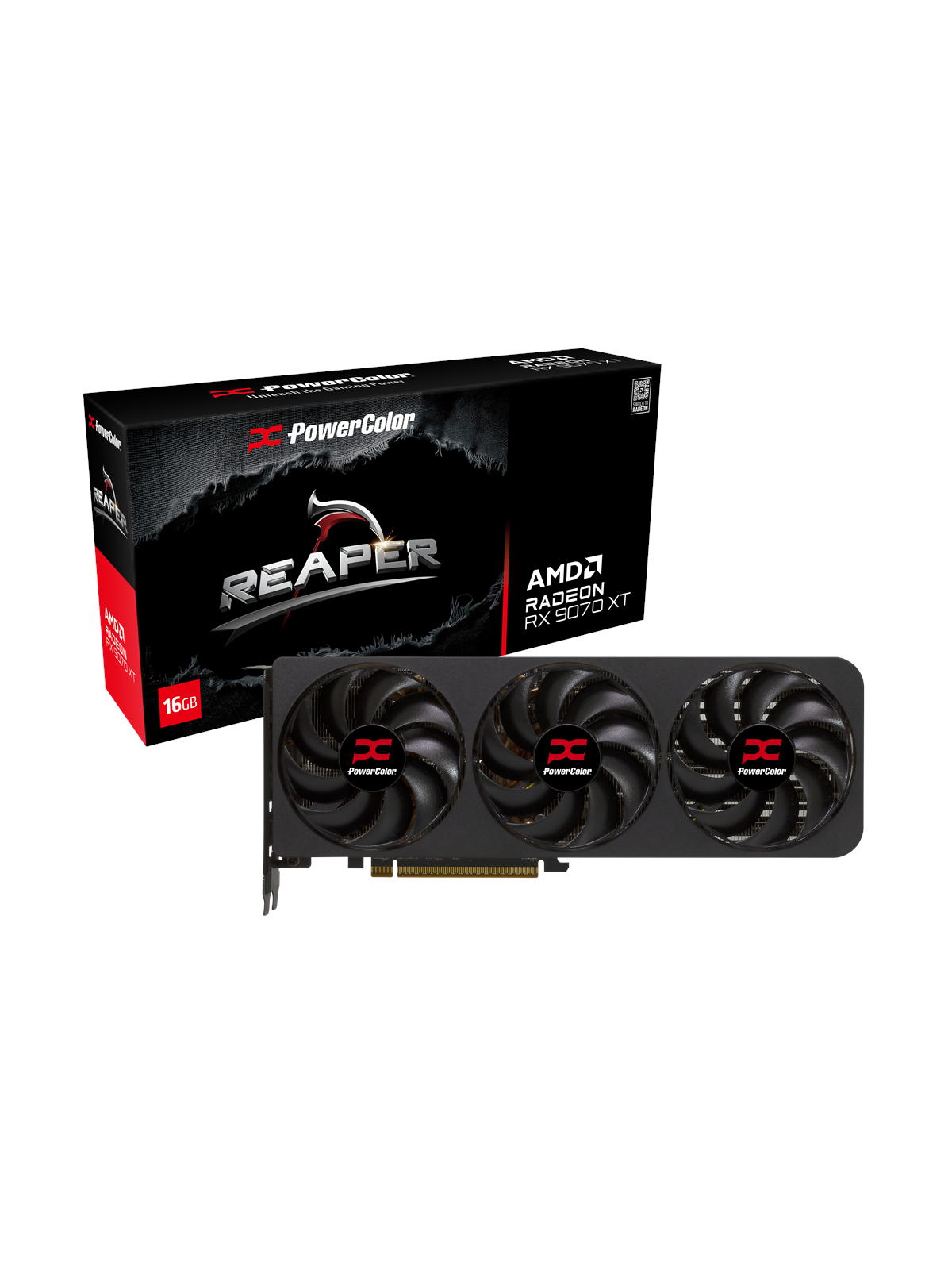 PowerColor Radeon RX 9070 XT Reaper - 16GB GDDR6 RAM - Grafikkort, Grafikkort