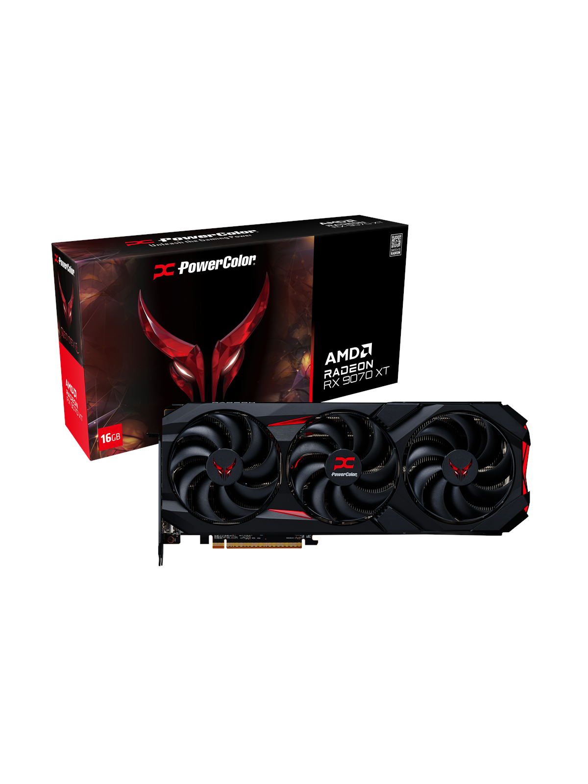 PowerColor Radeon RX 9070 XT Red Devil - 16GB GDDR6 RAM - Grafikkort, Grafikkort