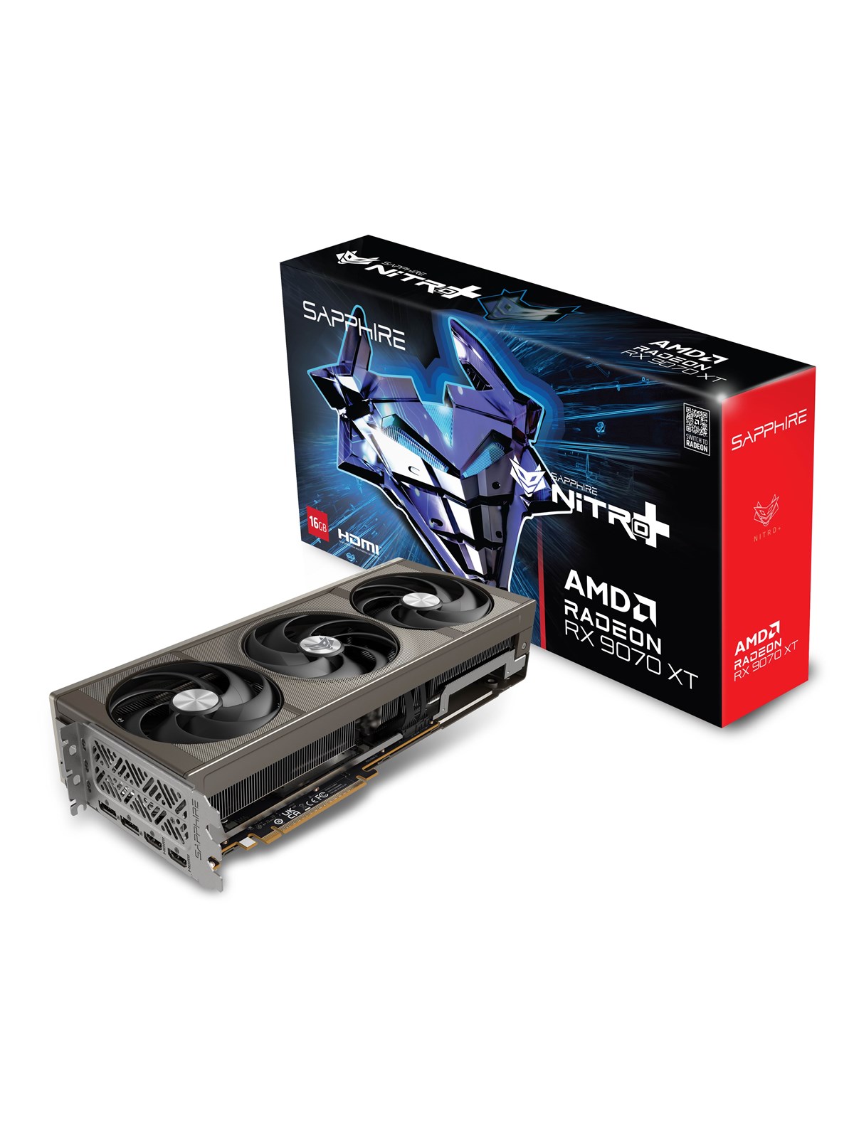 Sapphire Radeon RX 9070 XT NITRO+ - 16GB GDDR6 RAM - Grafikkort, Grafikkort