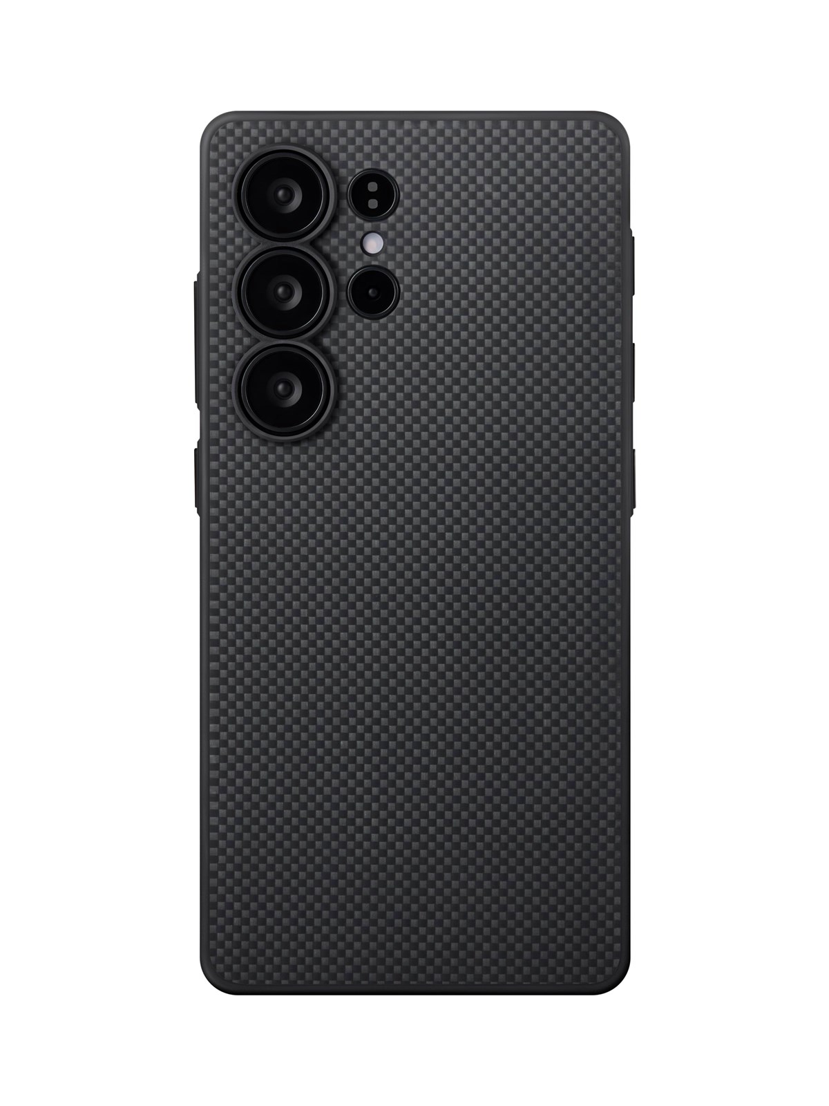 PITAKA PIN Button Case Black/Grey Plain - Samsung Galaxy S25 Ultra, Mobilcover