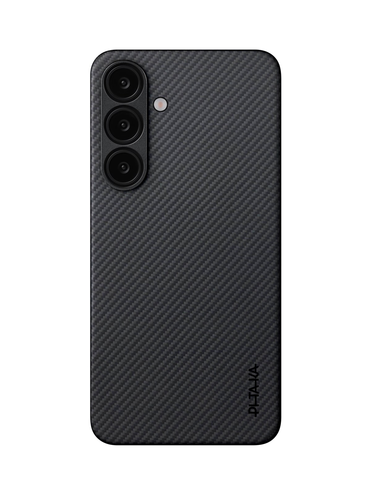 PITAKA Ultra-Slim Case Black/Grey Twill - Samsung Galaxy S25, Mobilcover