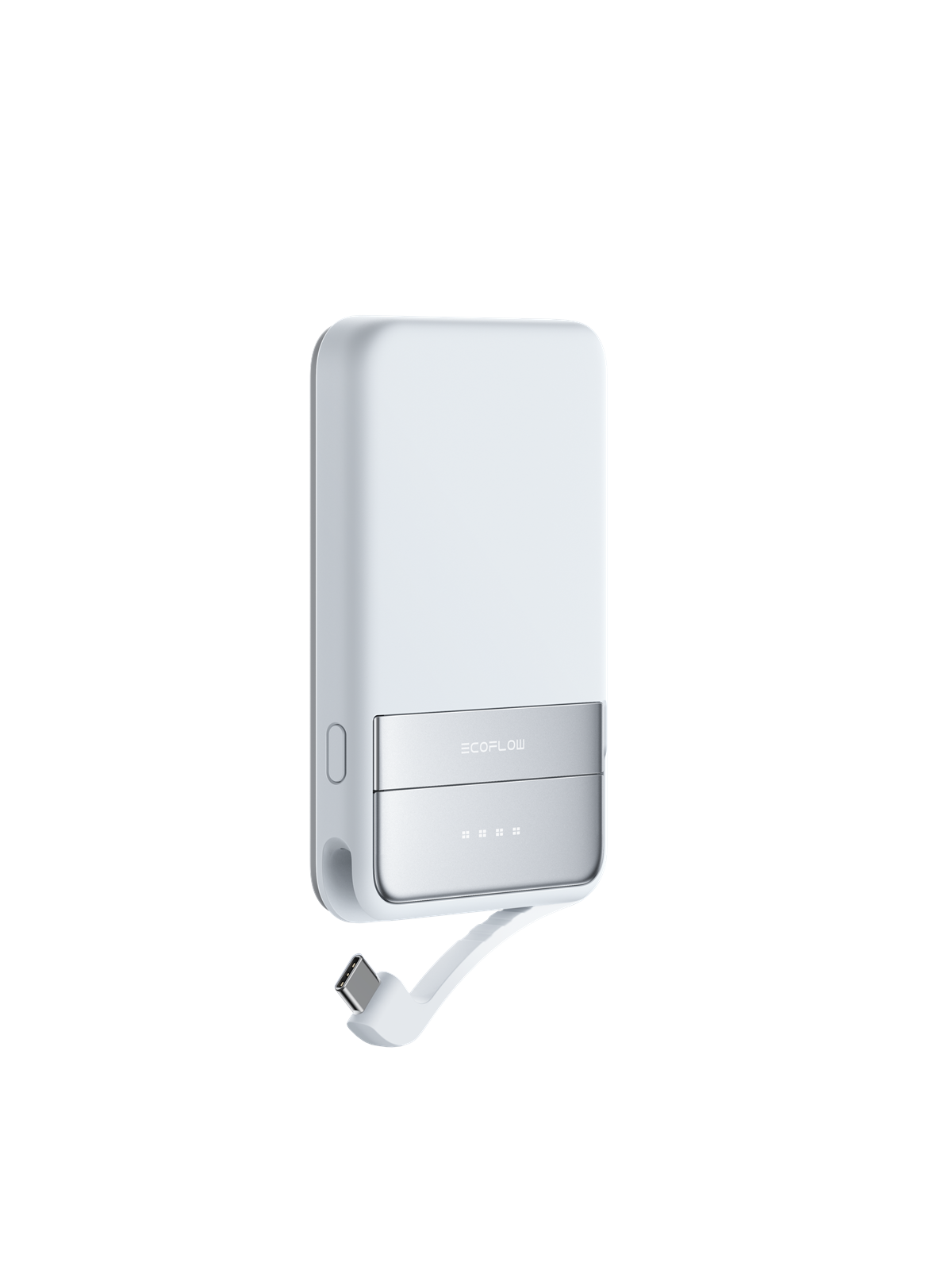 EcoFlow Rapid 5K - 30W- Qi2 - Wireless Charging Powerbank - Hvid - 5000 mAh