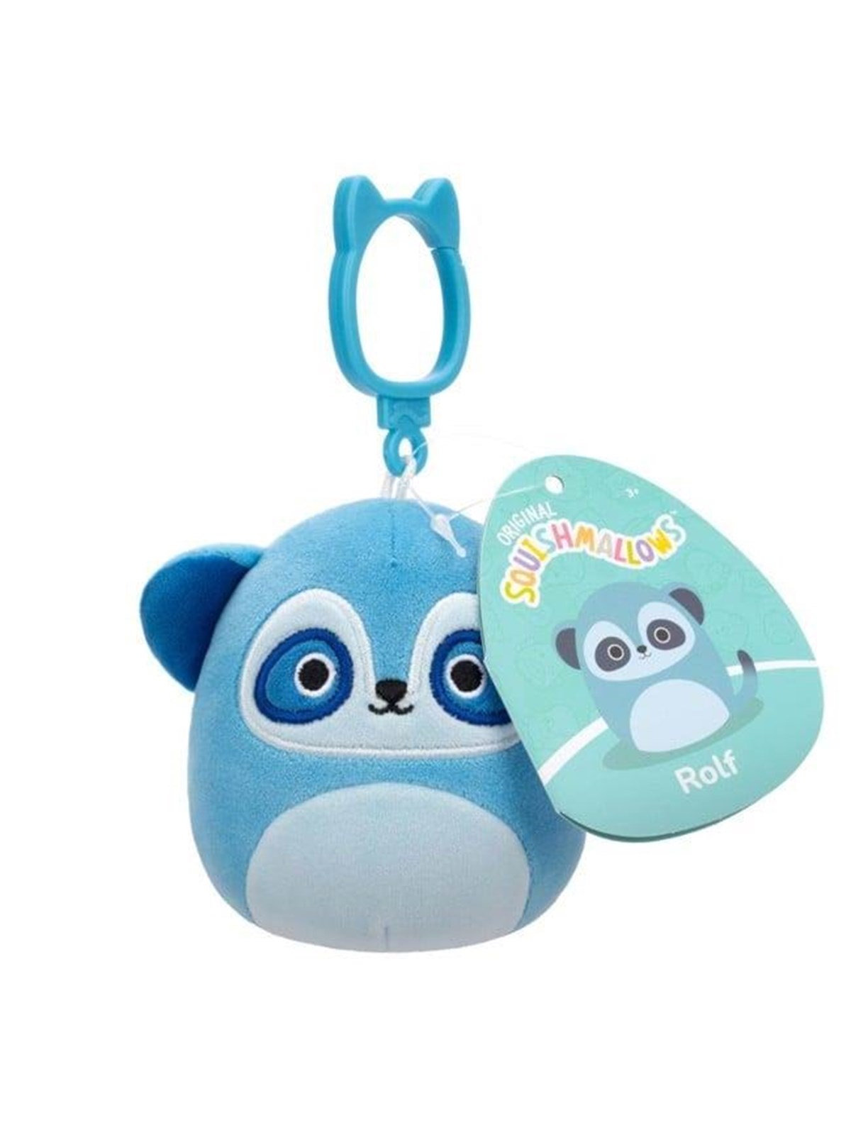 Squishmallows - 9 cm P20 Clip On - Rolf Meerkat, Bamser