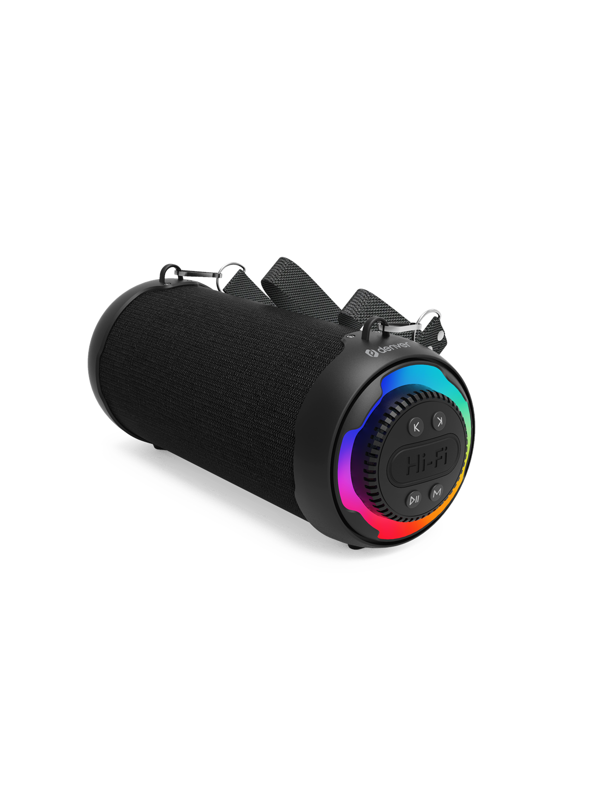 DENVER Portable LED Bluetooth speaker - 10W, Baerbare Fest Hoejtalere