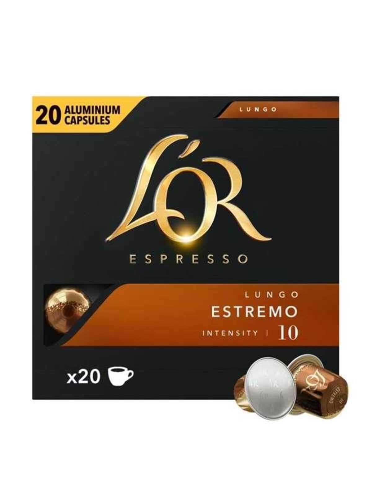 L'OR Capsules Estremo - 20 pcs, Kaffemaskine