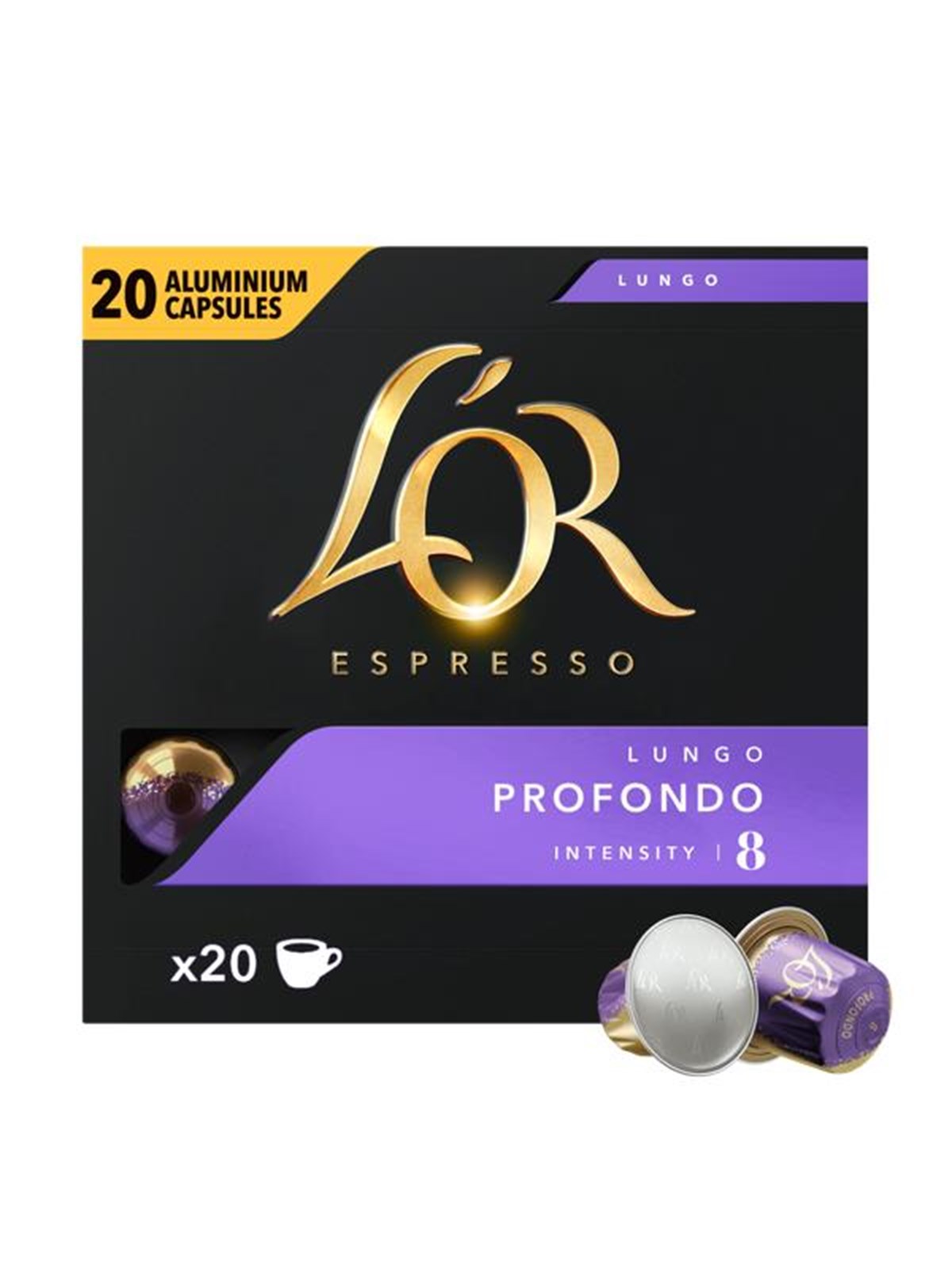 L'OR Capsules Profundo - 20 pcs, Kaffemaskine