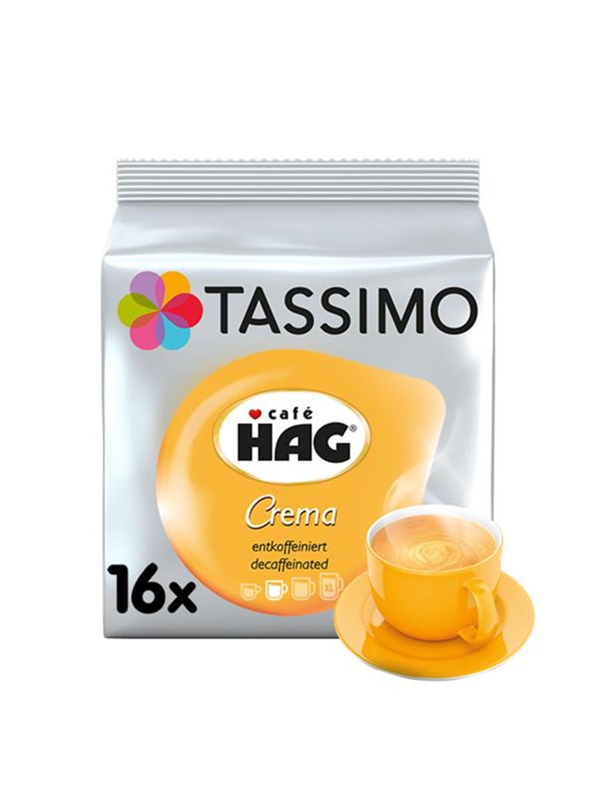 Tassimo Pods Café Hag Crema - 16 pcs, Kaffemaskine