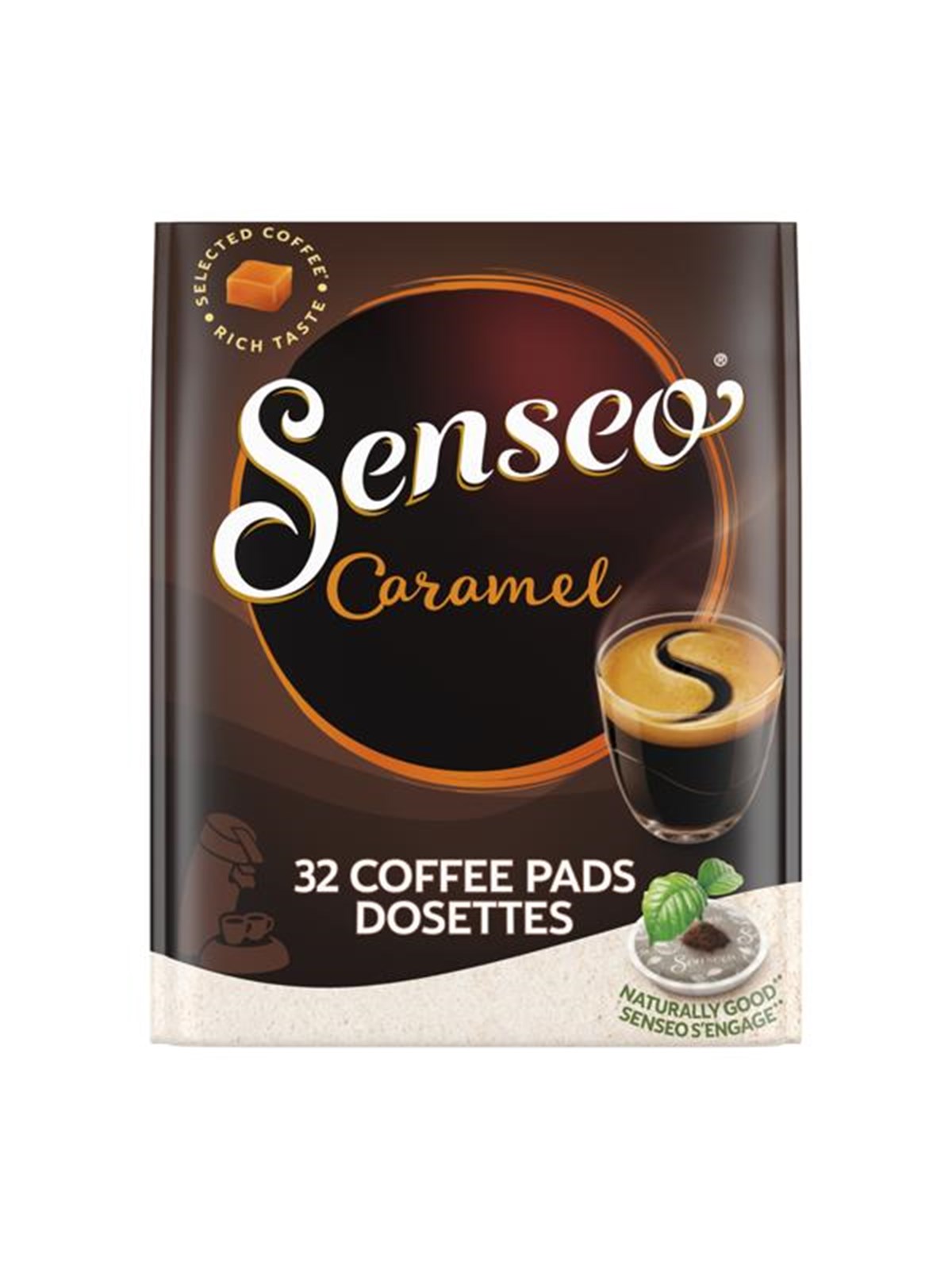Senseo Pads Caramel - 32 pcs, Kaffemaskine