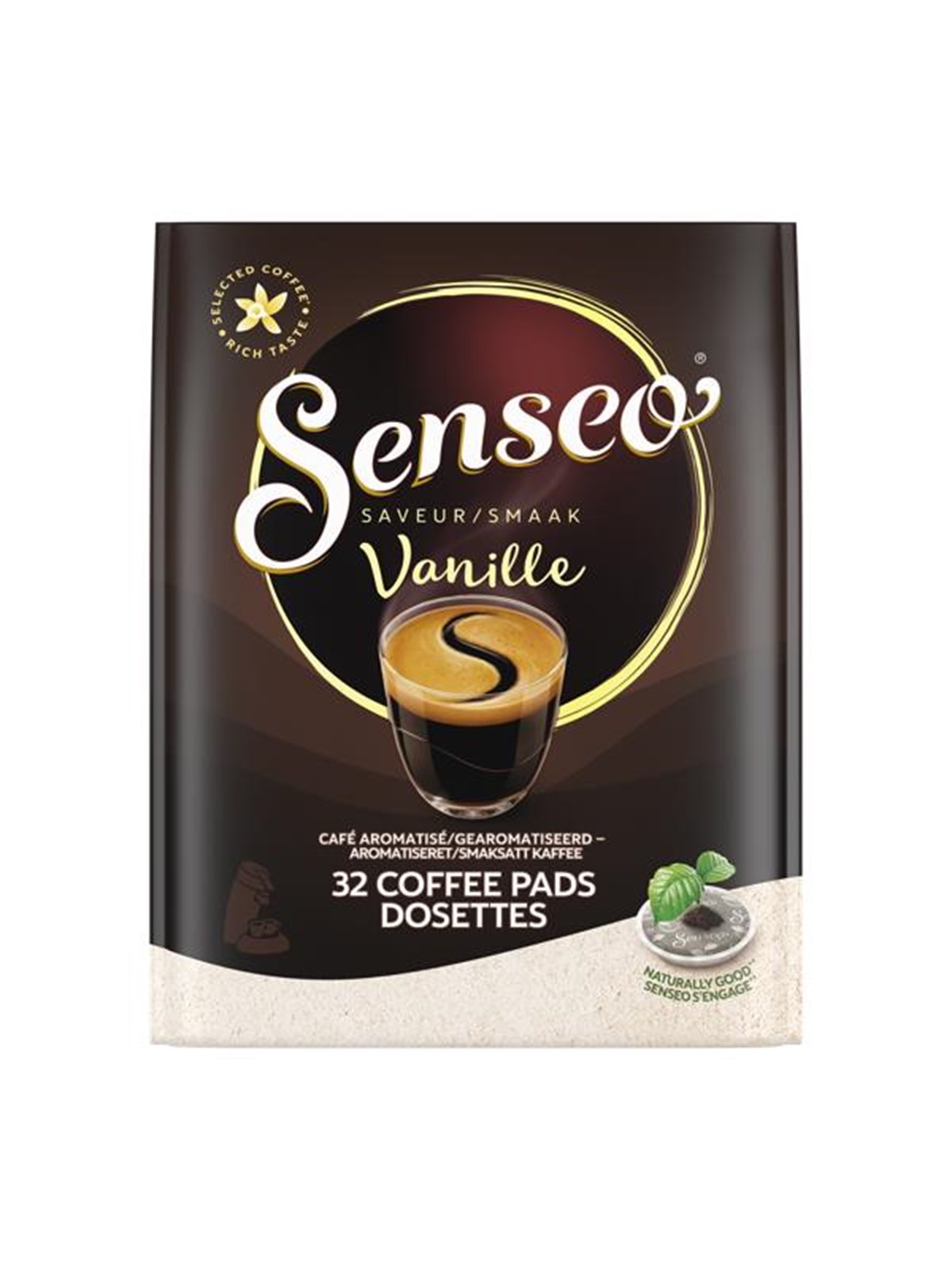 Senseo Pads Vanilla - 32 pcs, Kaffemaskine