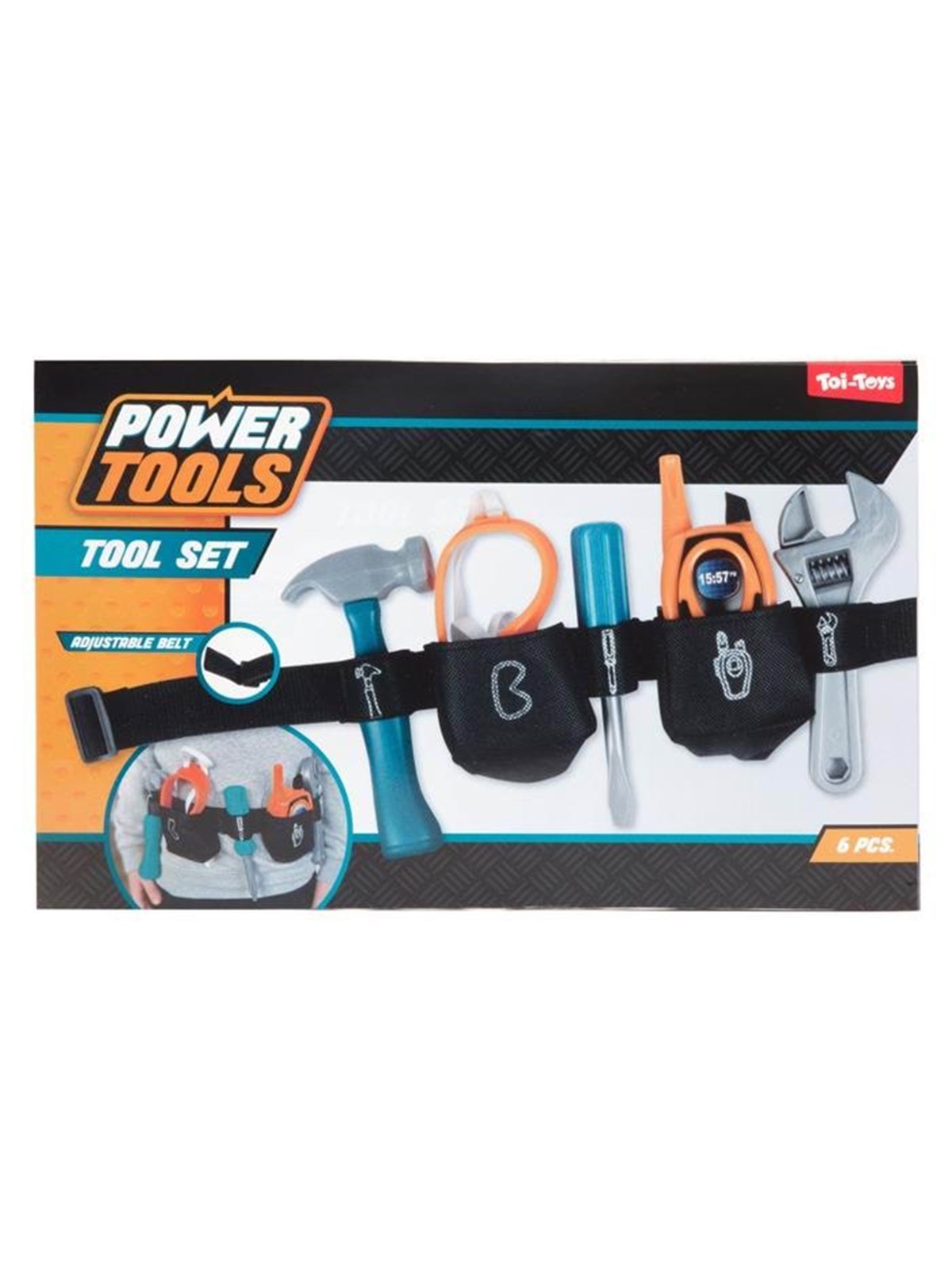 Toi-Toys - Power Tools Tool Belt 6 pcs., Legetøj