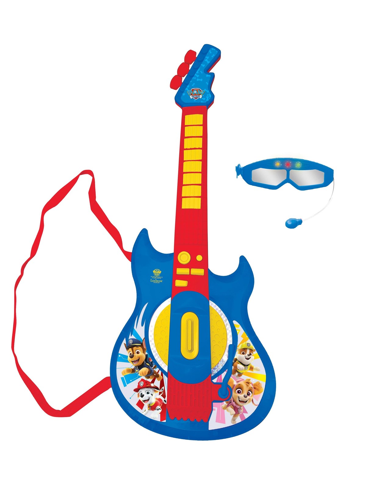 Paw Patrol Elektronisk Guitar med Lys og Briller med mikrofon, Legetøj