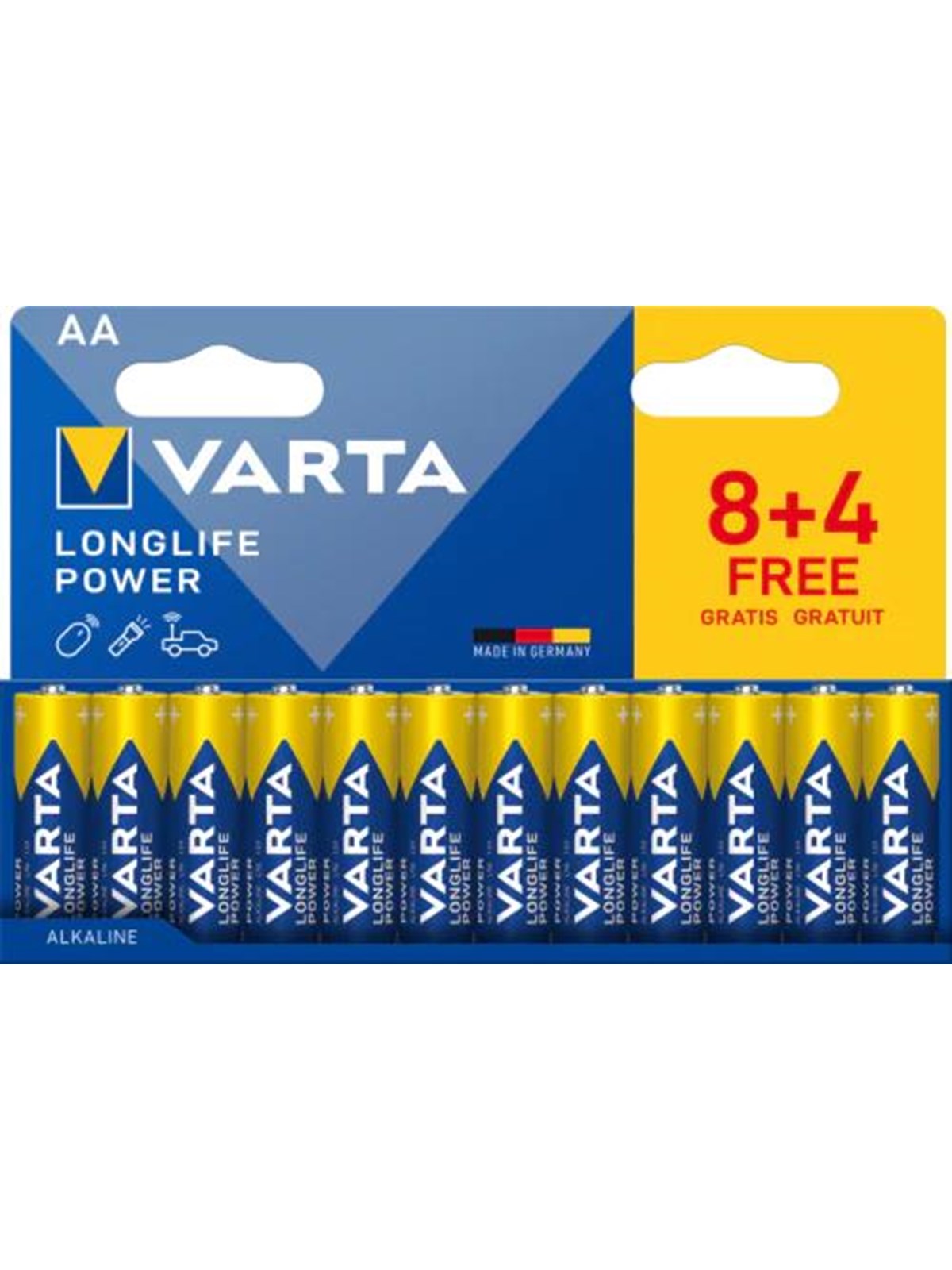 VARTA Longlife Power å - 12-Pack, Batteri