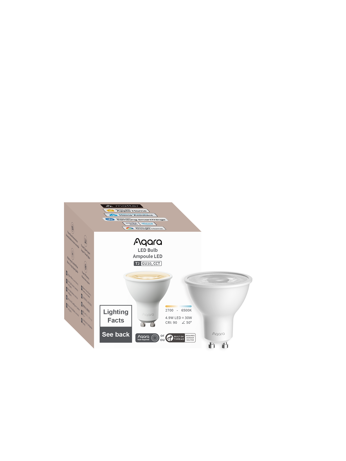 Aqara LED Bulb T2 (RGB CCT GU10), Smart Home