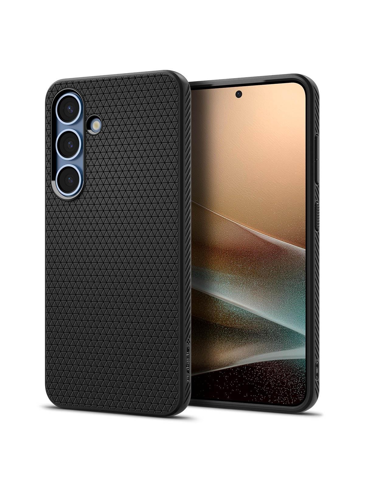 Spigen Liquid Air - matte black - Samsung Galaxy S25+, Mobilcover