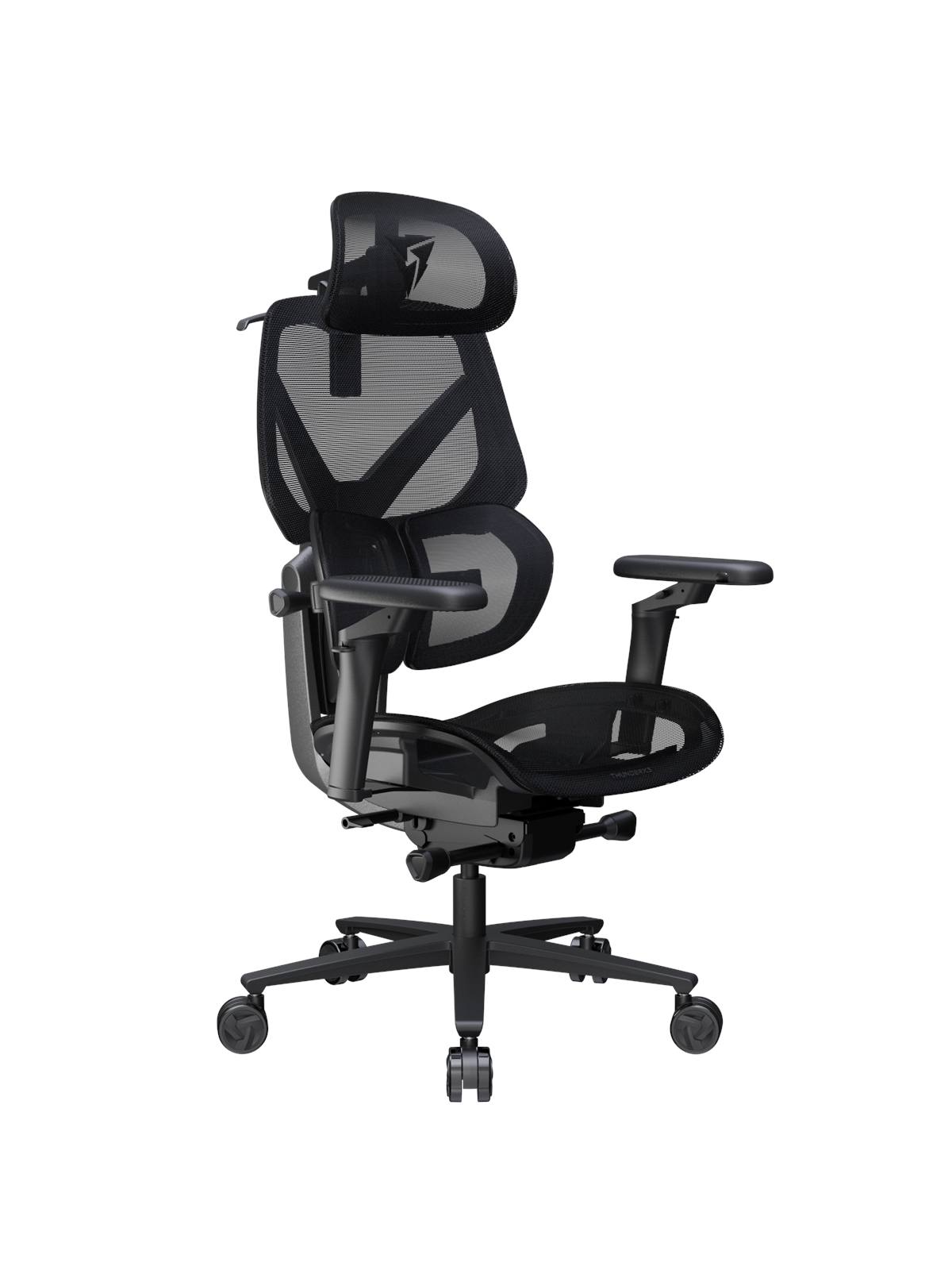 TX3 Flex Pro Mesh Black Kontorstol - Sort - Mesh - 123 kg, Gamerstol