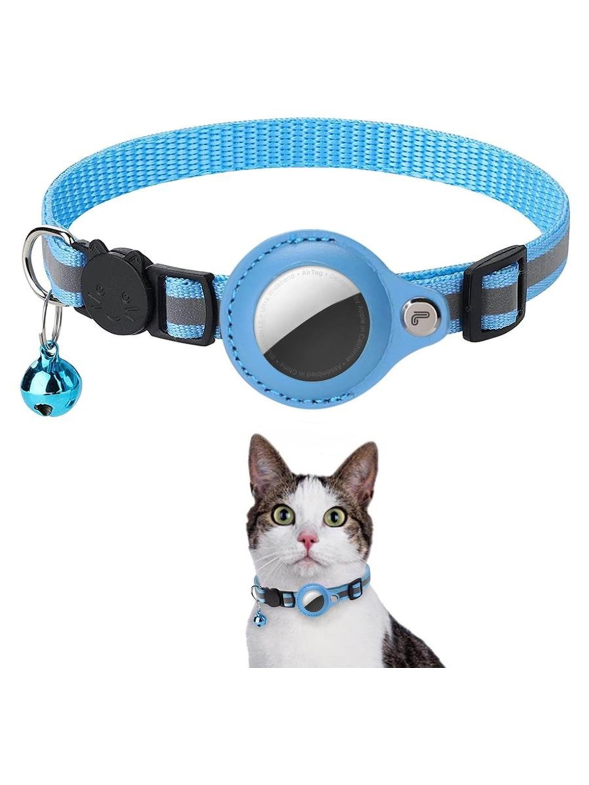 Lippa Collar for Cats and Dogs - For AirTag and Smart Finder - 22-32 cm
