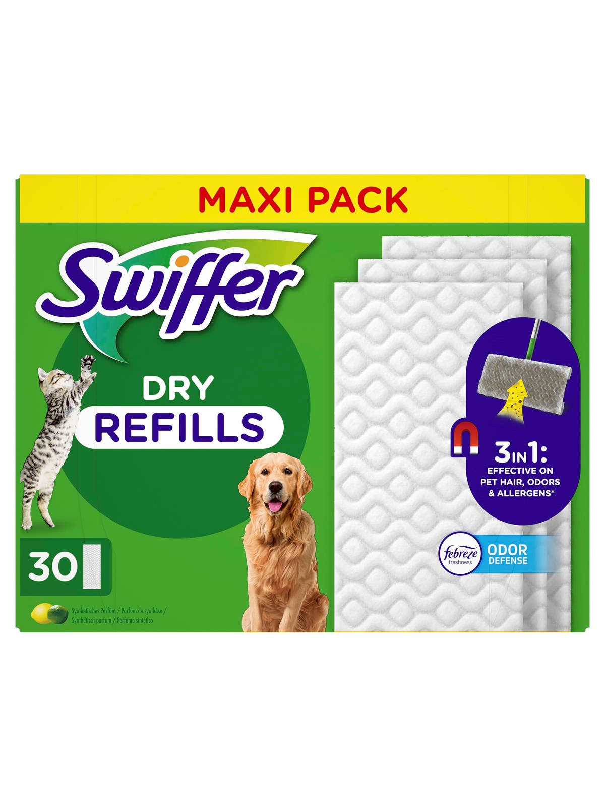 Swiffer Dry Pet 30 pcs, Rengøring
