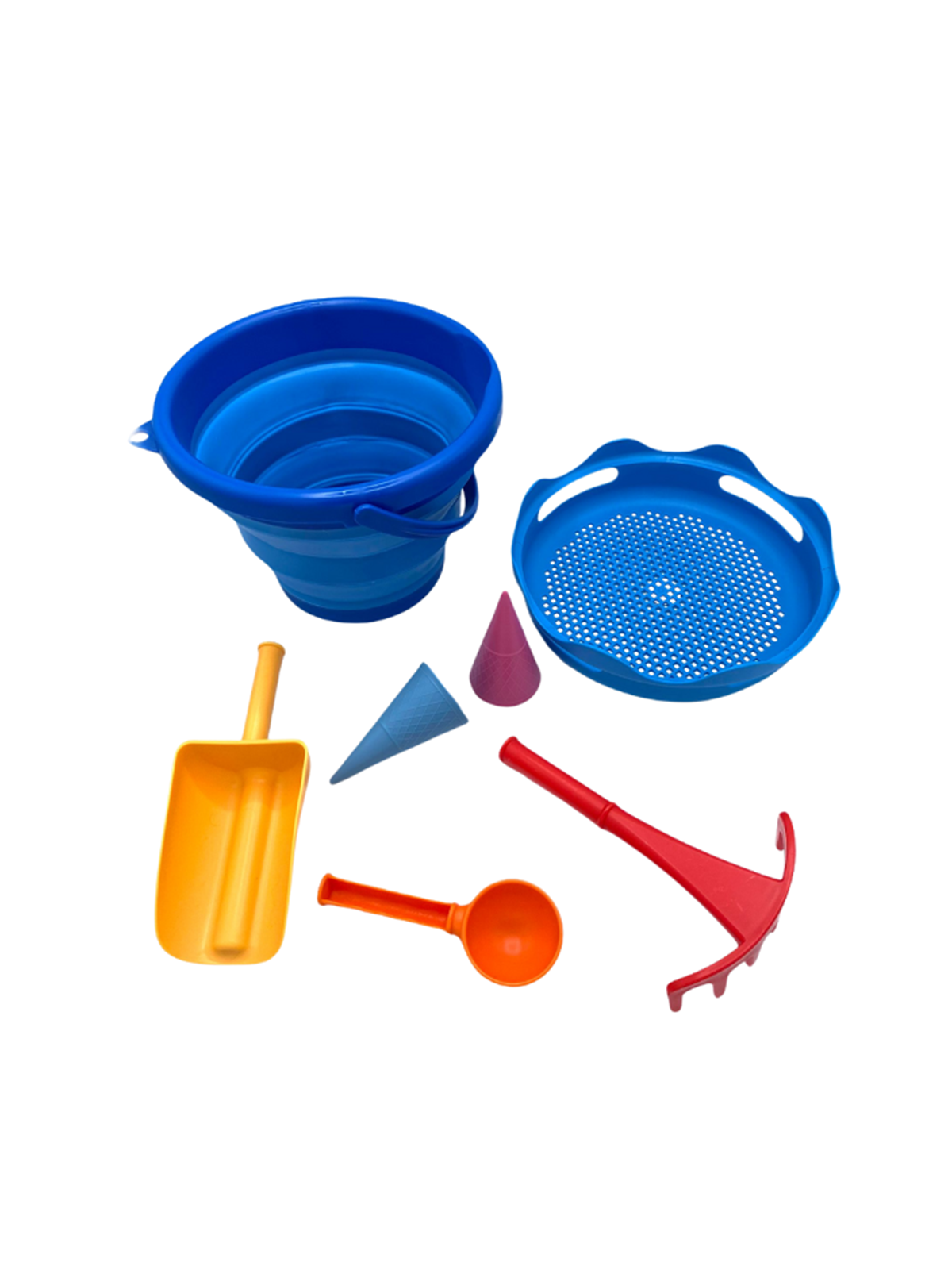CompactToys 7in1 Sandtoys // Blue, Udendørsleg