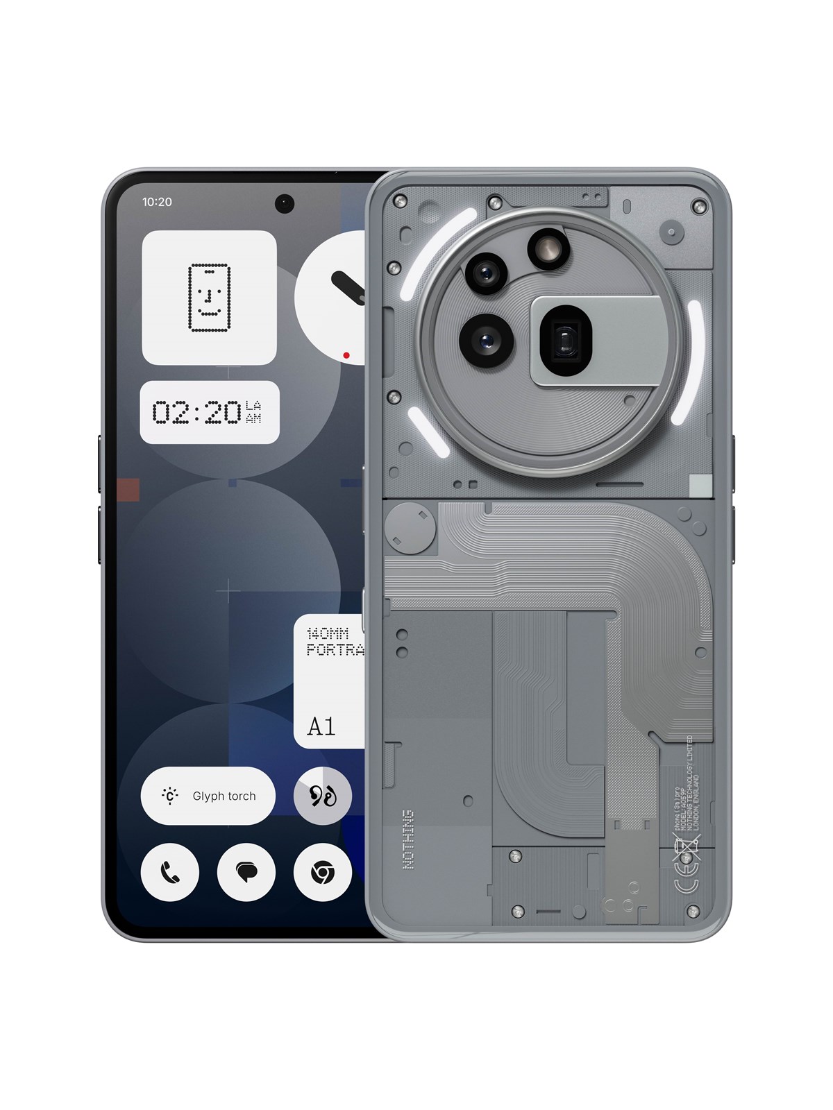 Nothing Phone (3a) Pro 256GB/12GB - Grey, Mobiltelefon
