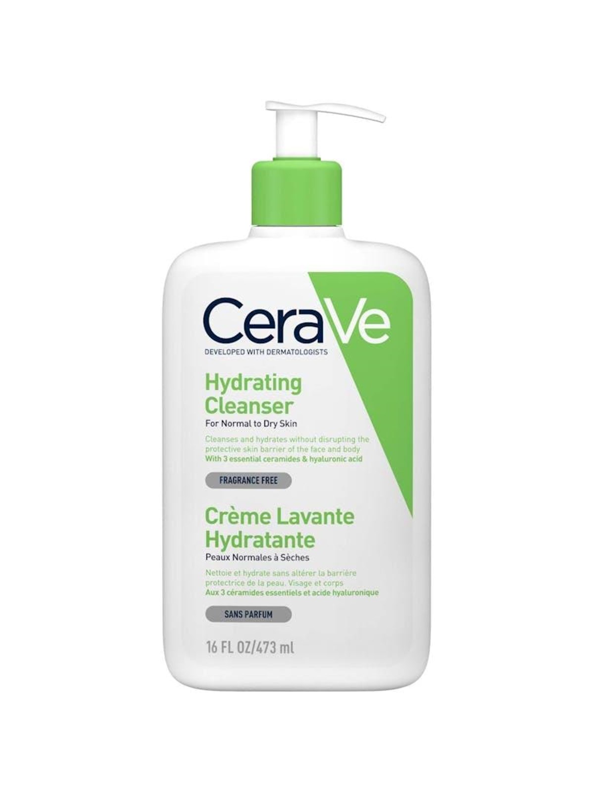 CeraVe Hydrating Cleanser 437ml - Normal to Dry Skin, Ansigtspleje