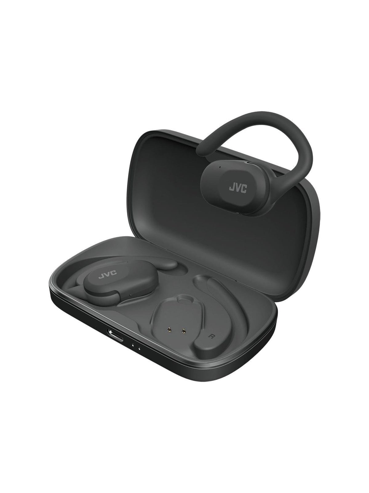 JVC Open Ear Nearphone True Wireless Headphones - Black, Hovedtelefonerheadset2