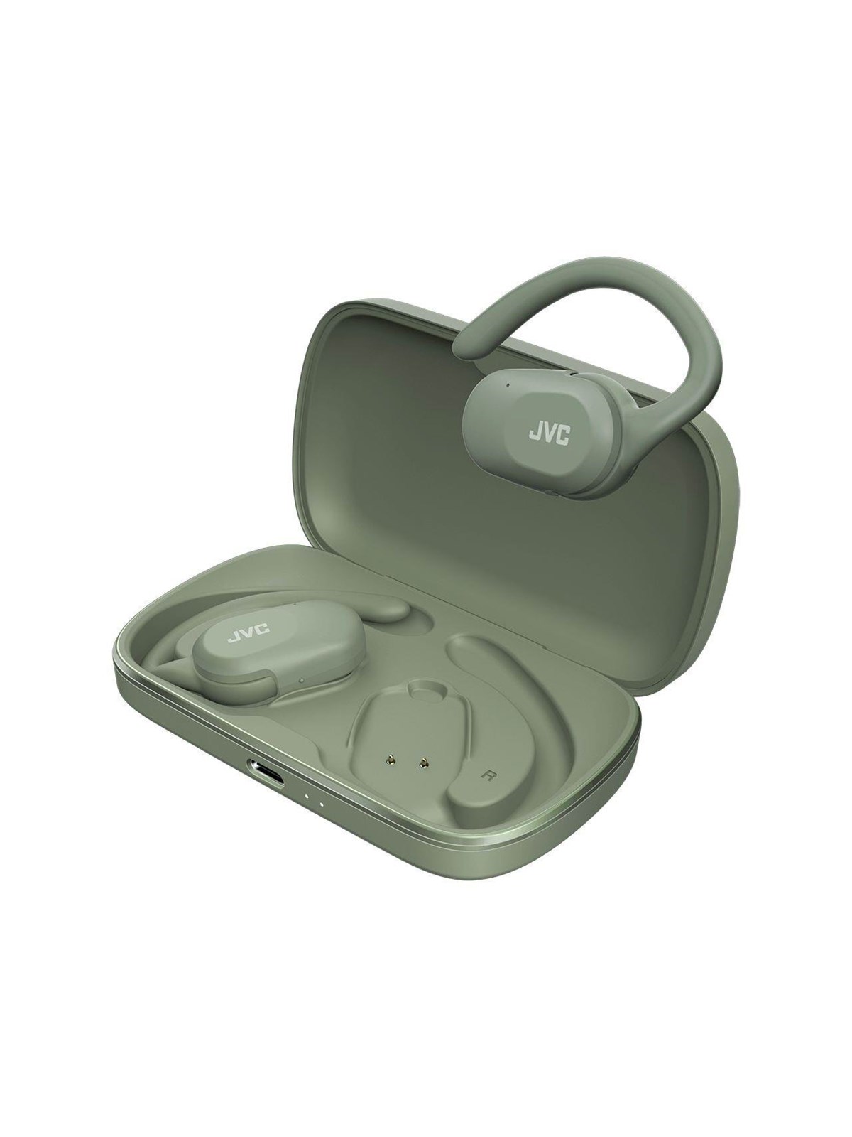 JVC Open Ear Nearphone True Wireless Headphones - Green, Hovedtelefonerheadset2