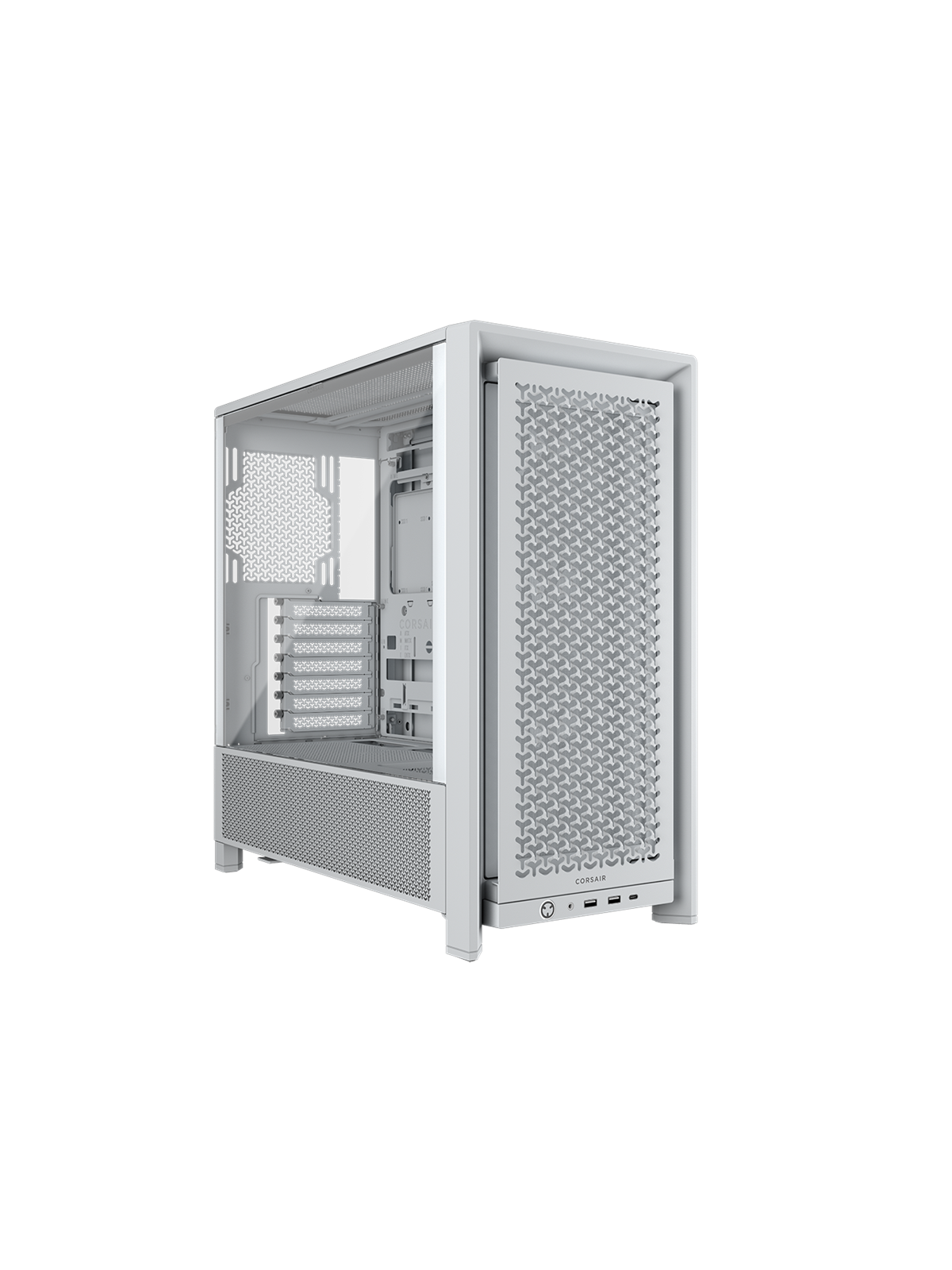 Corsair FRAME 4000D RS (3 white fans) - Kabinet - Miditower - Hvid, Kabinet