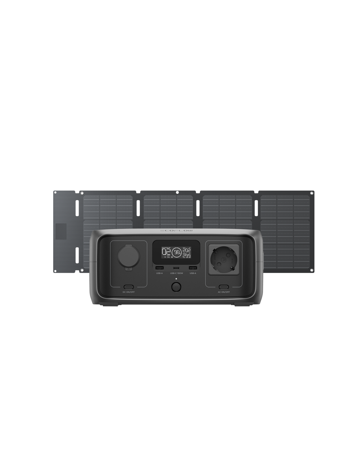 EcoFlow River 3 (UPS 10ms) 245Wh + 45W Solar Panel - Bundle, Power Station