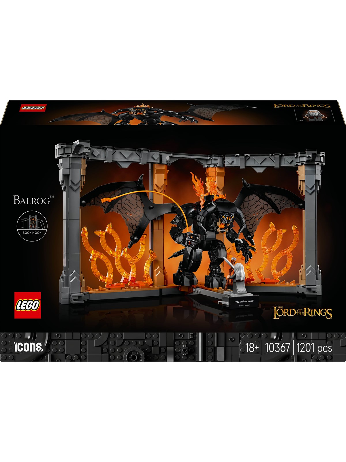 LEGO Icons 10367 Ringenes Herre: Balrog -bogniche
