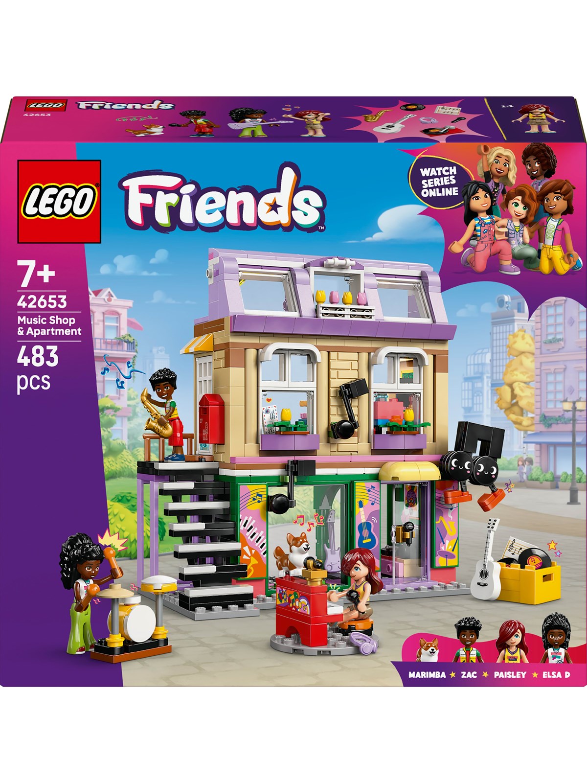 LEGO Friends 42653 Musikbutik og lejlighed