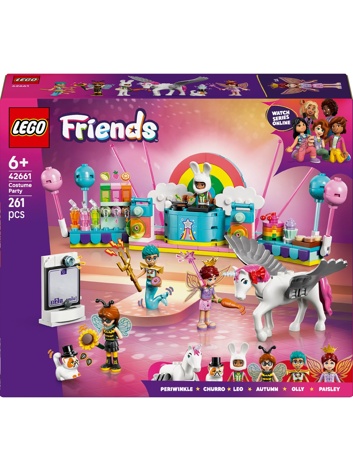 LEGO Friends 42661 Udklædningsfest med enhjørning og fe