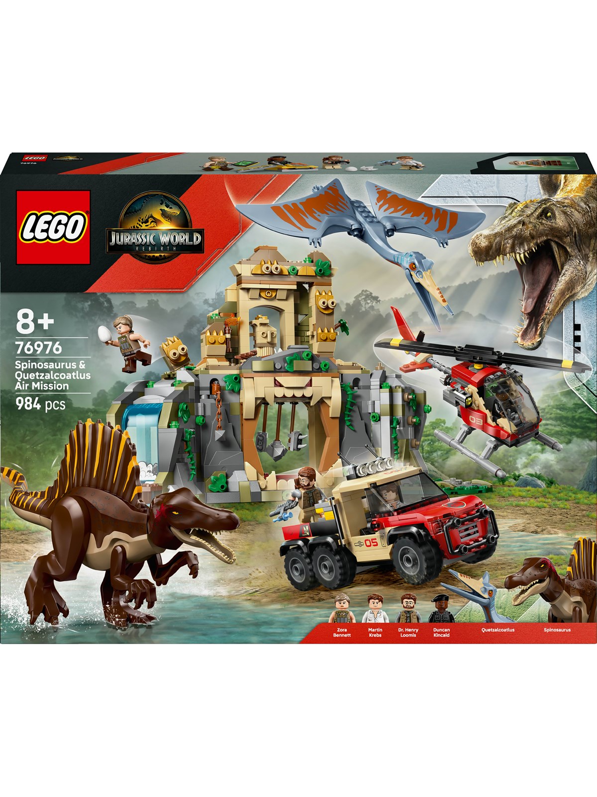 LEGO Jurassic World 76976 Luftmission: Spinosaurus og quetzalcoatlus