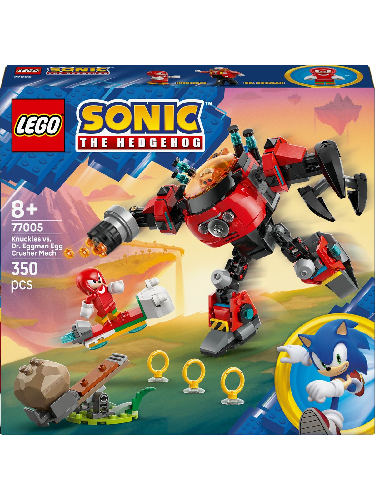 LEGO Sonic 77005 Knuckles mod dr. Eggmans Egg Crusher-mech