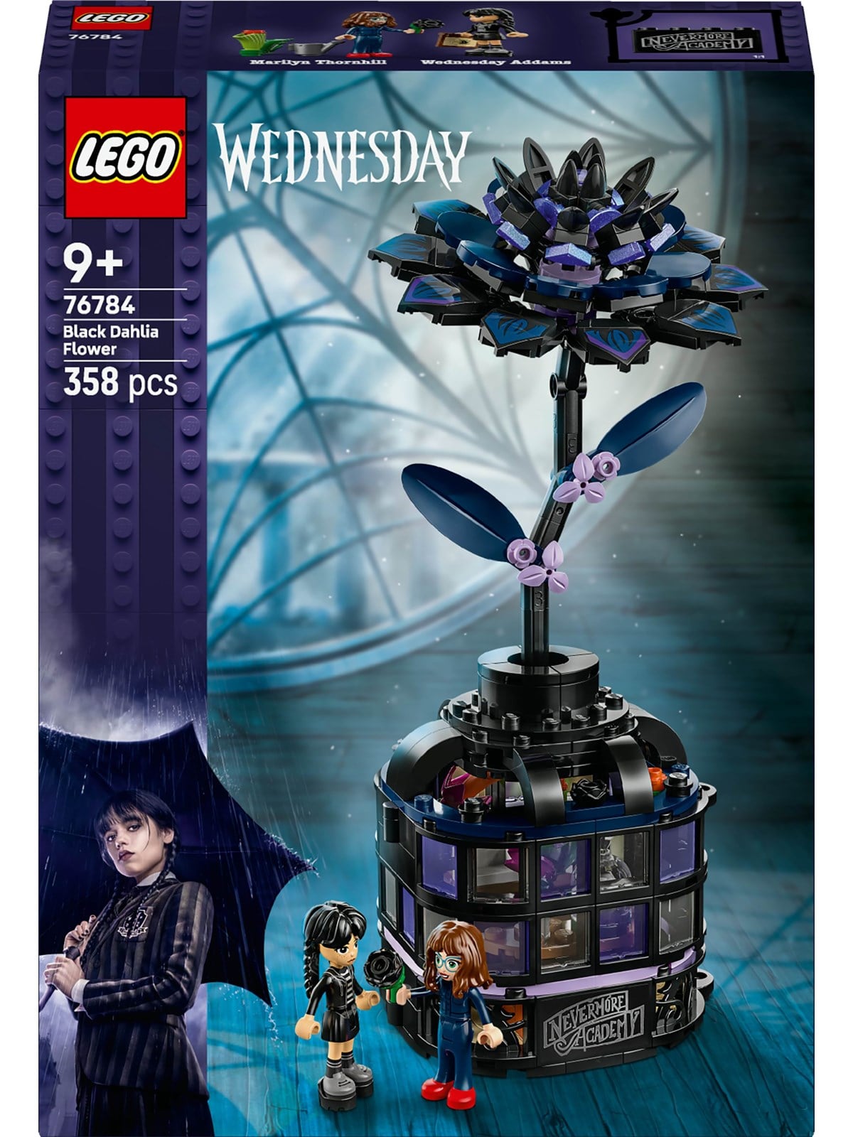 LEGO Wednesday 76784 Sort dahlia-blomst